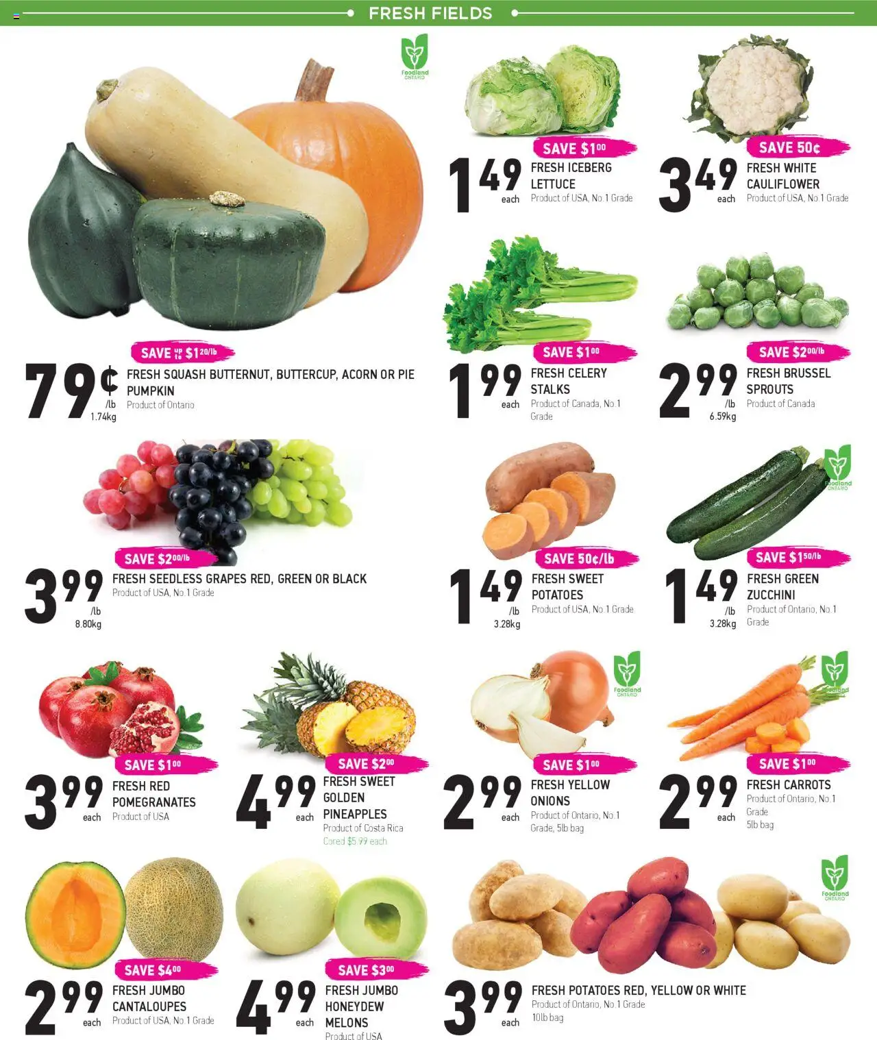 Coppas Fresh Market flyer valid from 02.10.2025 | Page: 2 | Products: Potatoes, Bag, Pumpkin