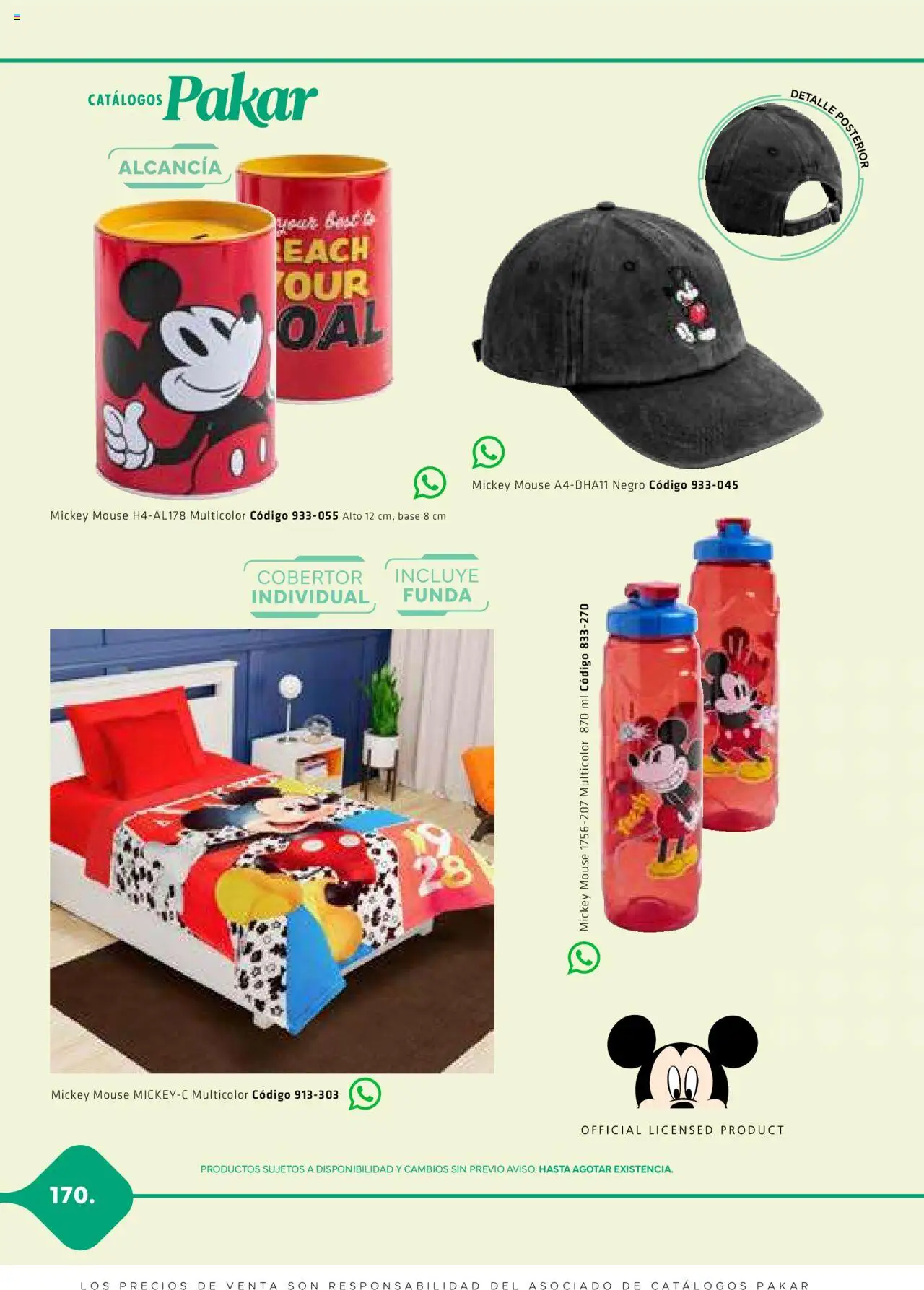 Nuevas ofertas de SC Pakar válidas en toda la República Mexicana desde el 28.02.2025. ¡Encuentra las mejores ofertas en SC Pakar catálogo Premium - Kids! | Página: 170 | Productos: Cobertor, Mouse, Funda