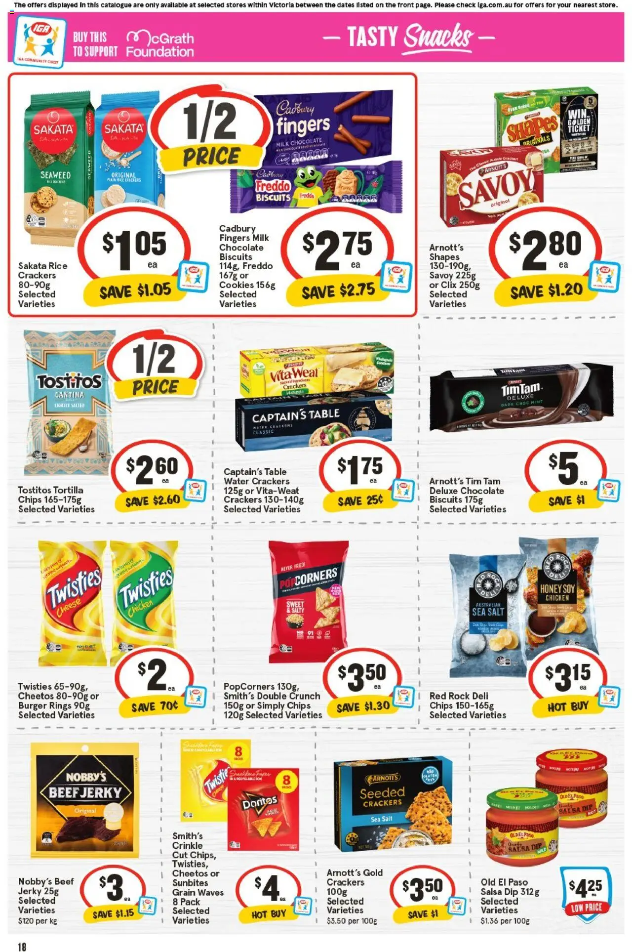 IGA catalogue - valid from 17.09.2025 | Page: 17 | Products: Table, Milk, Chips, Biscuits
