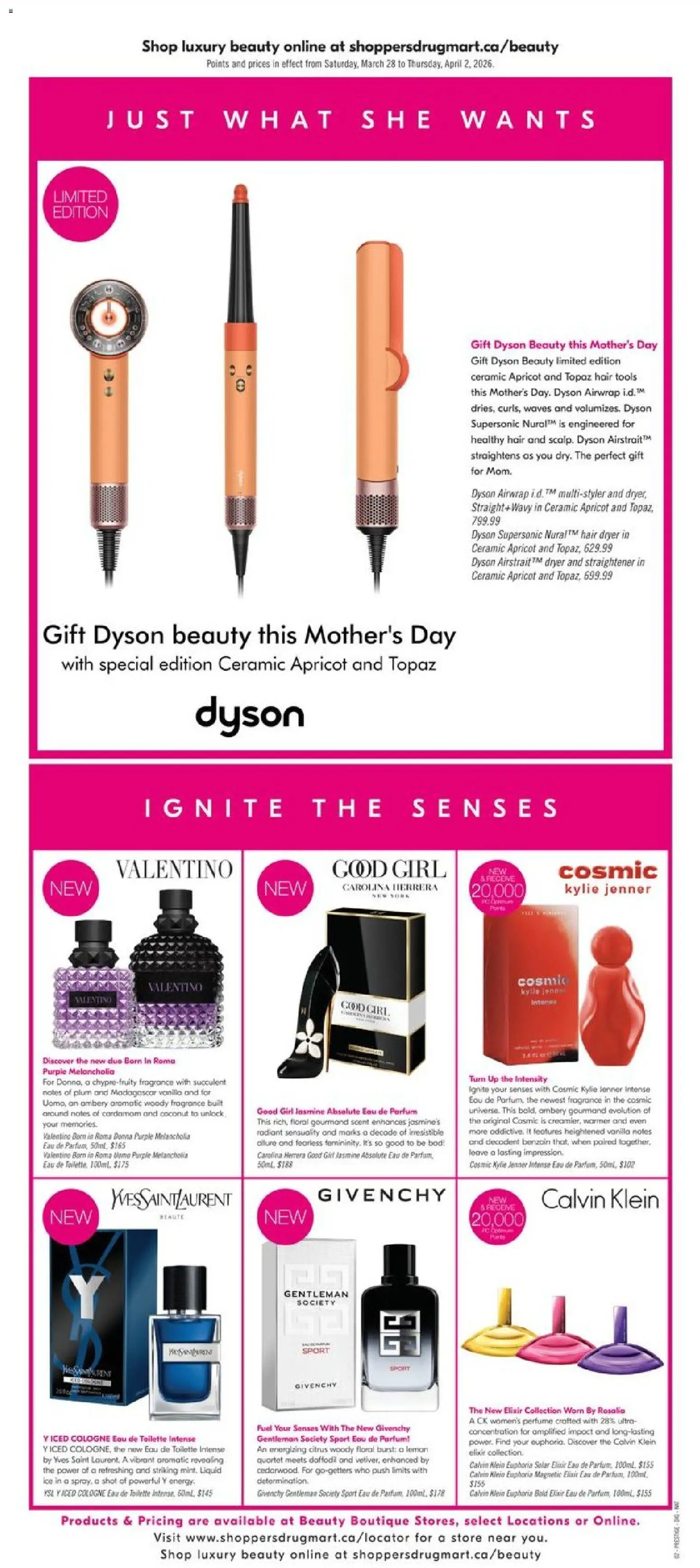 Shoppers flyer valid from 27.03.2026 | Page: 11 | Products: Dryer, Hair dryer, Perfume, Toilette