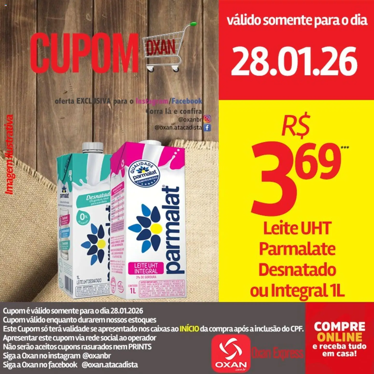 Oxan Atacadista Folheto - válido de 28.01.2026 | Página: 16 | Produtos: Leite