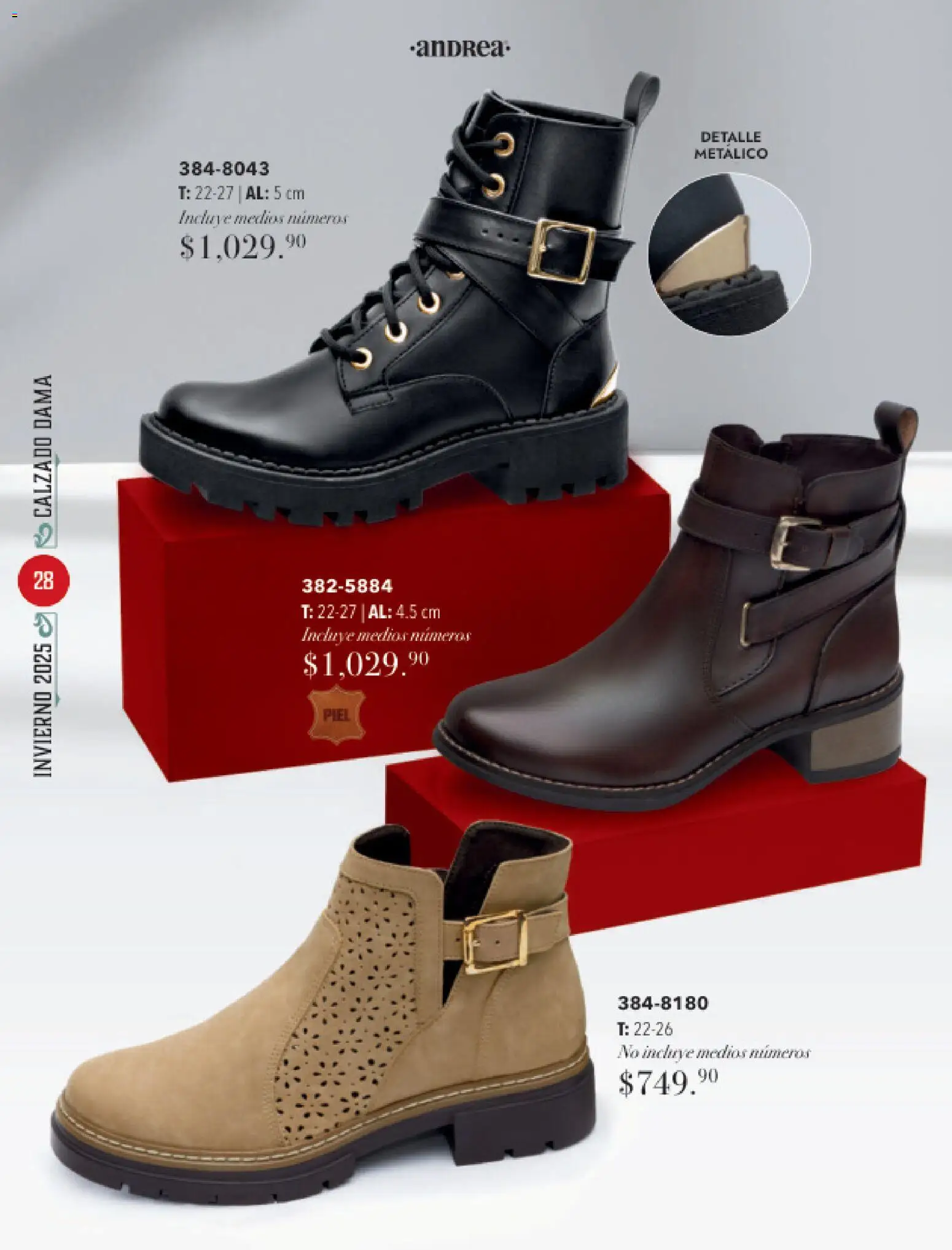 Nuevas ofertas de Andrea válidas en toda la República Mexicana desde el 26.11.2025. ¡Encuentra las mejores ofertas en Andrea catálogo Invierno! | Página: 28