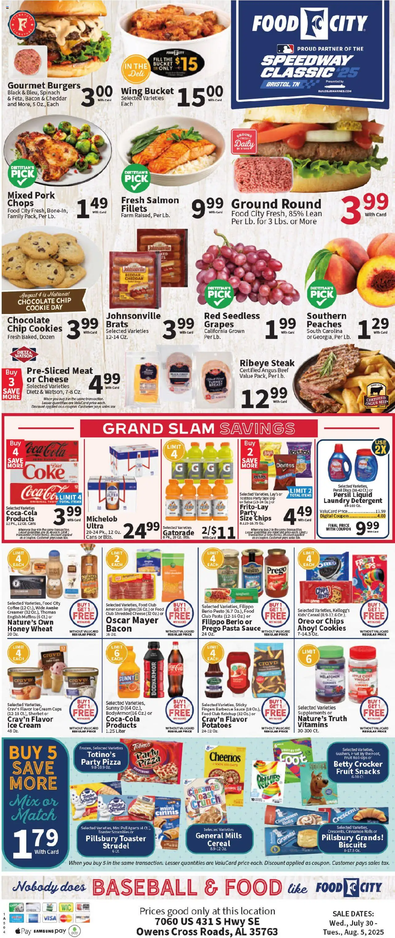 Food City Grand Opening - valid from 30.07.2025 | Page: 5 | Products: Coffee, Potatoes, Sauce, Grapes