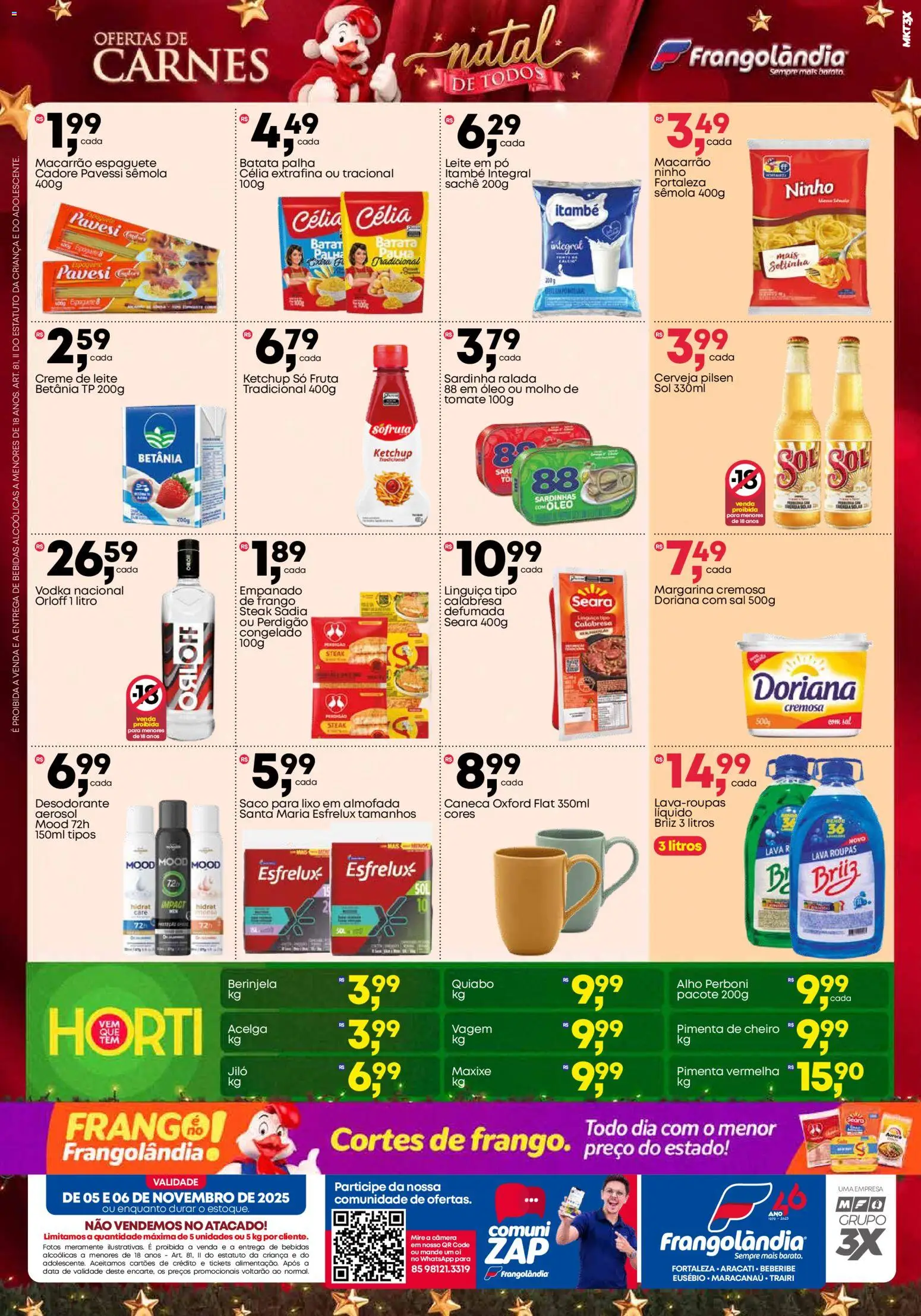 Frangolândia Folheto - válido de 05.11.2025 | Página: 2 | Produtos: Doriana, Batata palha, Batata, Câmera
