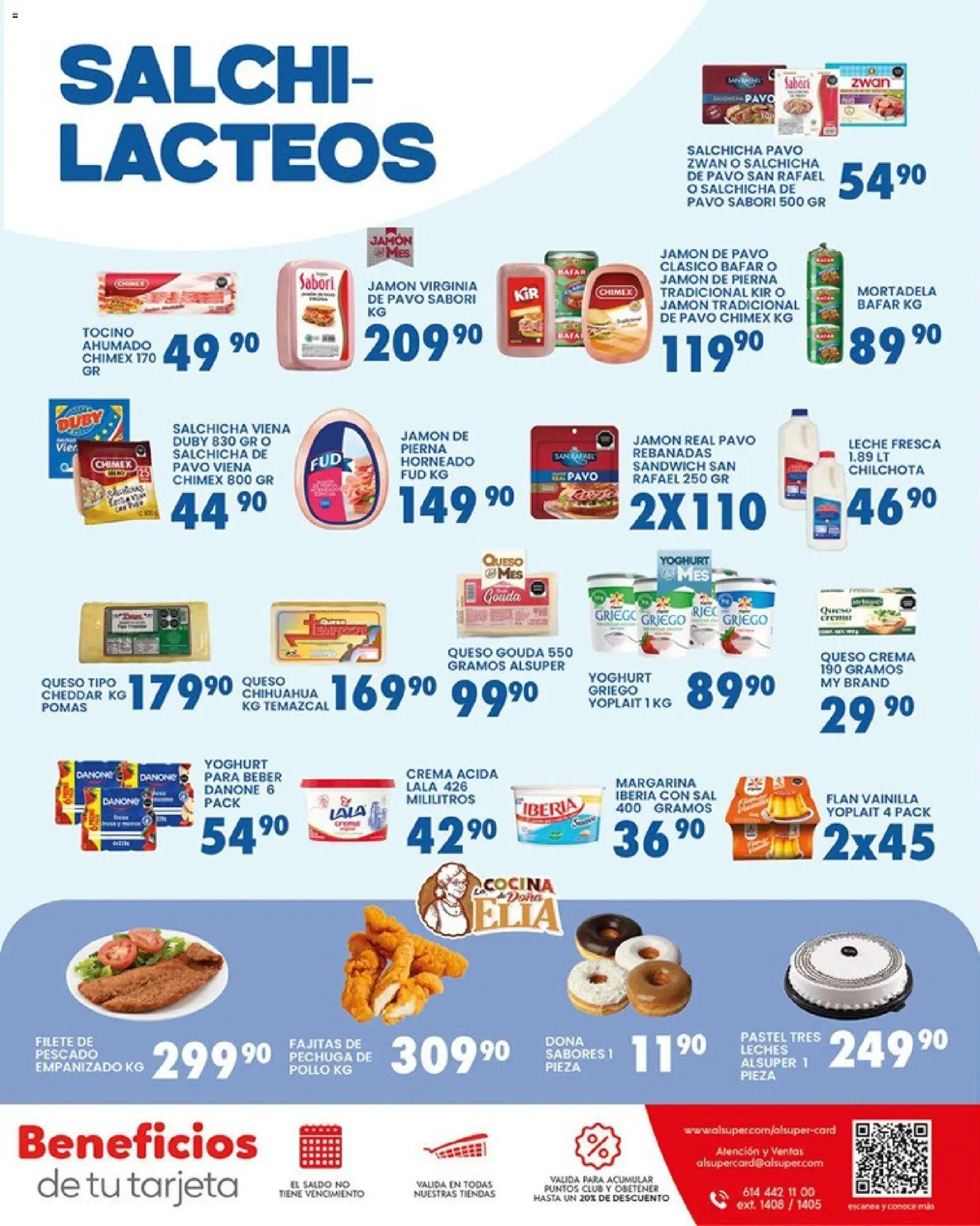 Nuevas ofertas de Alsuper válidas en toda la República Mexicana desde el 17.02.2026. ¡Encuentra las mejores ofertas en Alsuper folleto Laguna! | Página: 7 | Productos: Pollo, Sal, Crema, Jamón