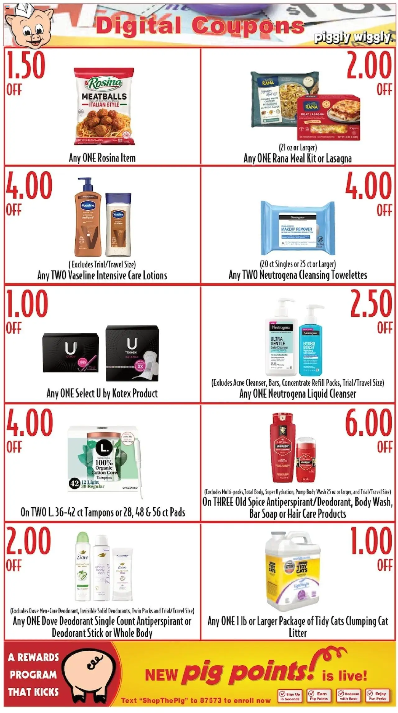 Piggly Wiggly Weekly Ad - valid from 15.10.2025 | Page: 6 | Products: Cat Litter, Tampons, Bar Soap, Sauce