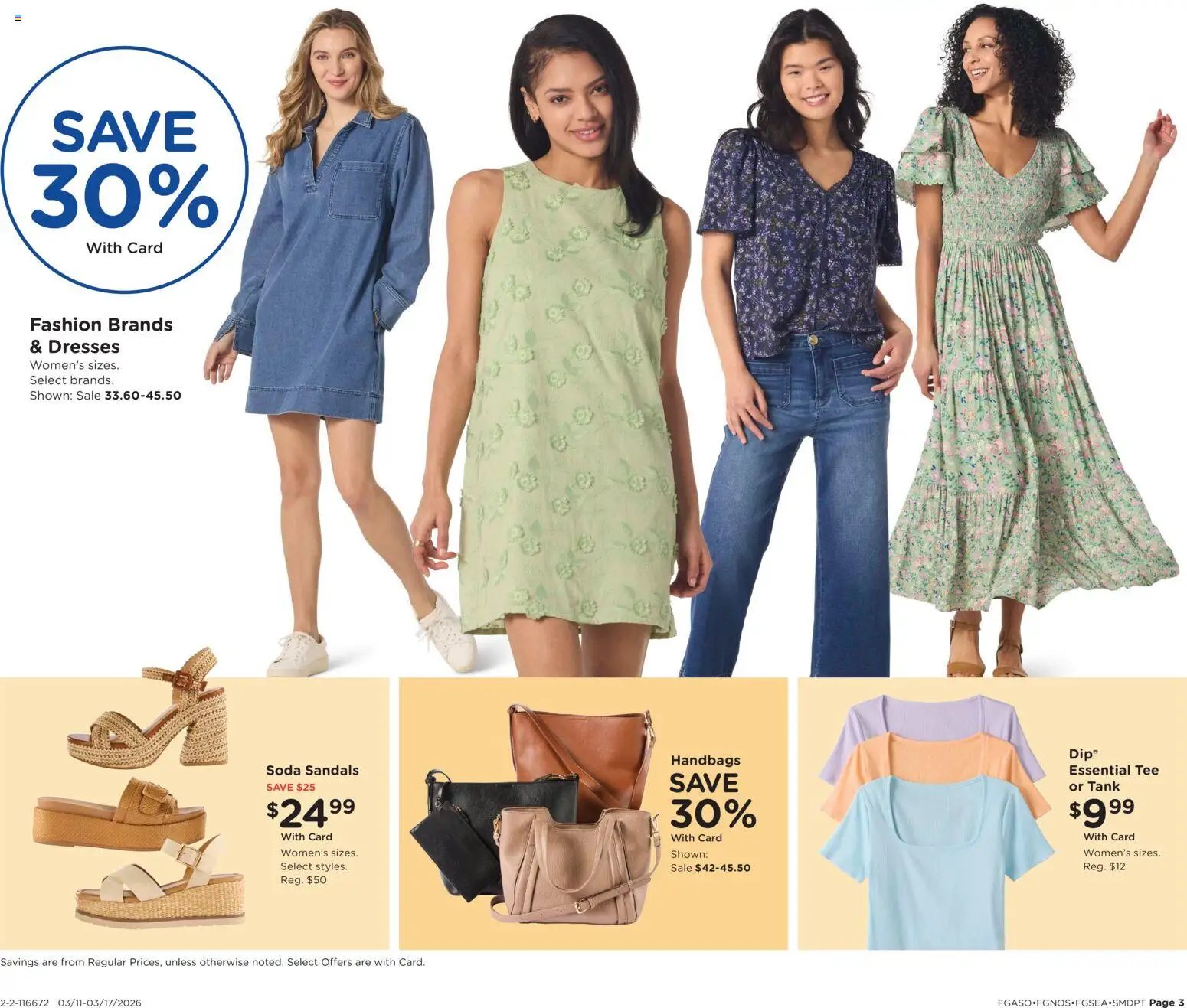 Fred Meyer Home & Apparel - valid from 11.03.2026 | Page: 3 | Products: Sandals