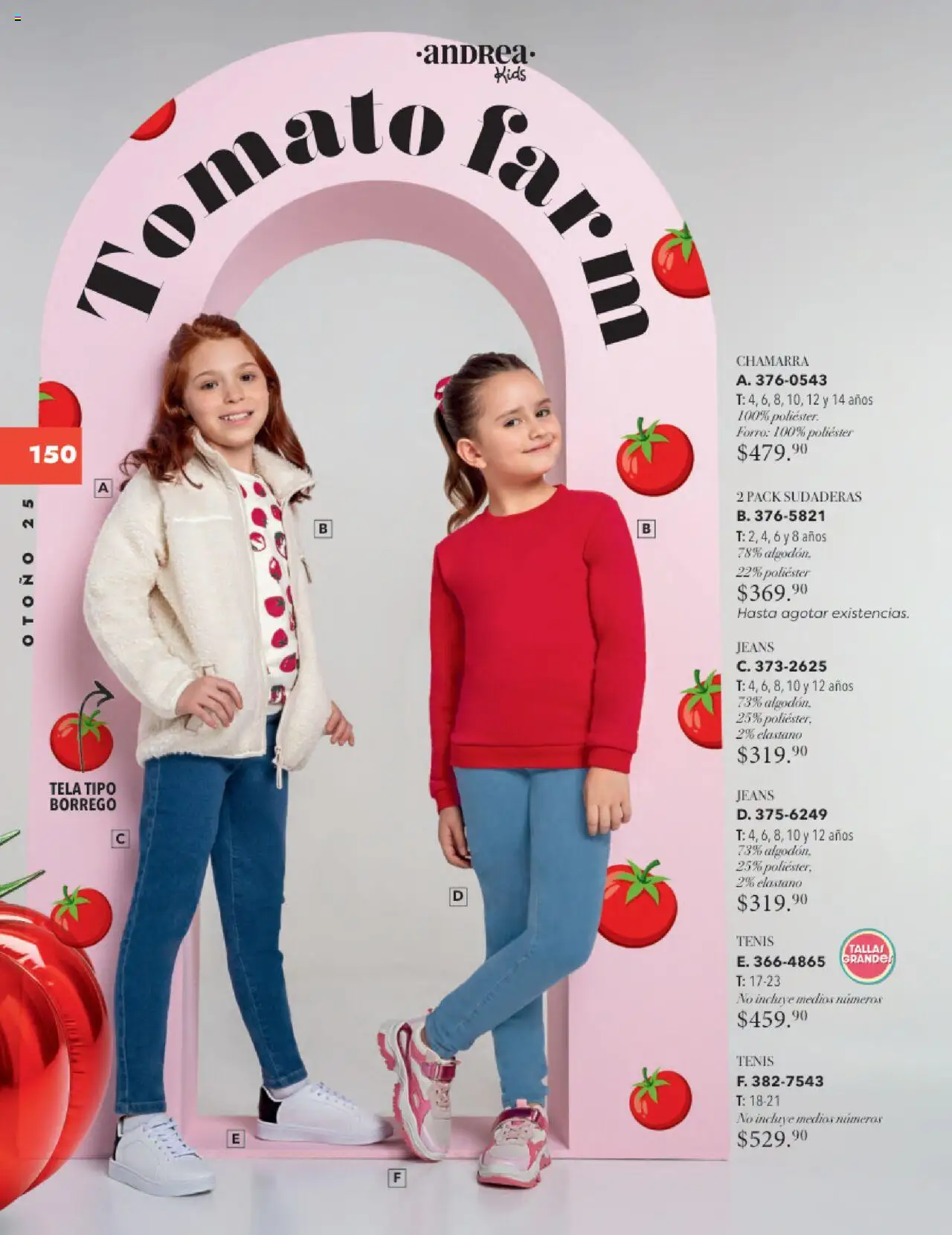 Nuevas ofertas de Andrea válidas en toda la República Mexicana desde el 24.08.2025. ¡Encuentra las mejores ofertas en Andrea - Catálogo Infantil! | Página: 99 | Productos: Tenis, Chamarra