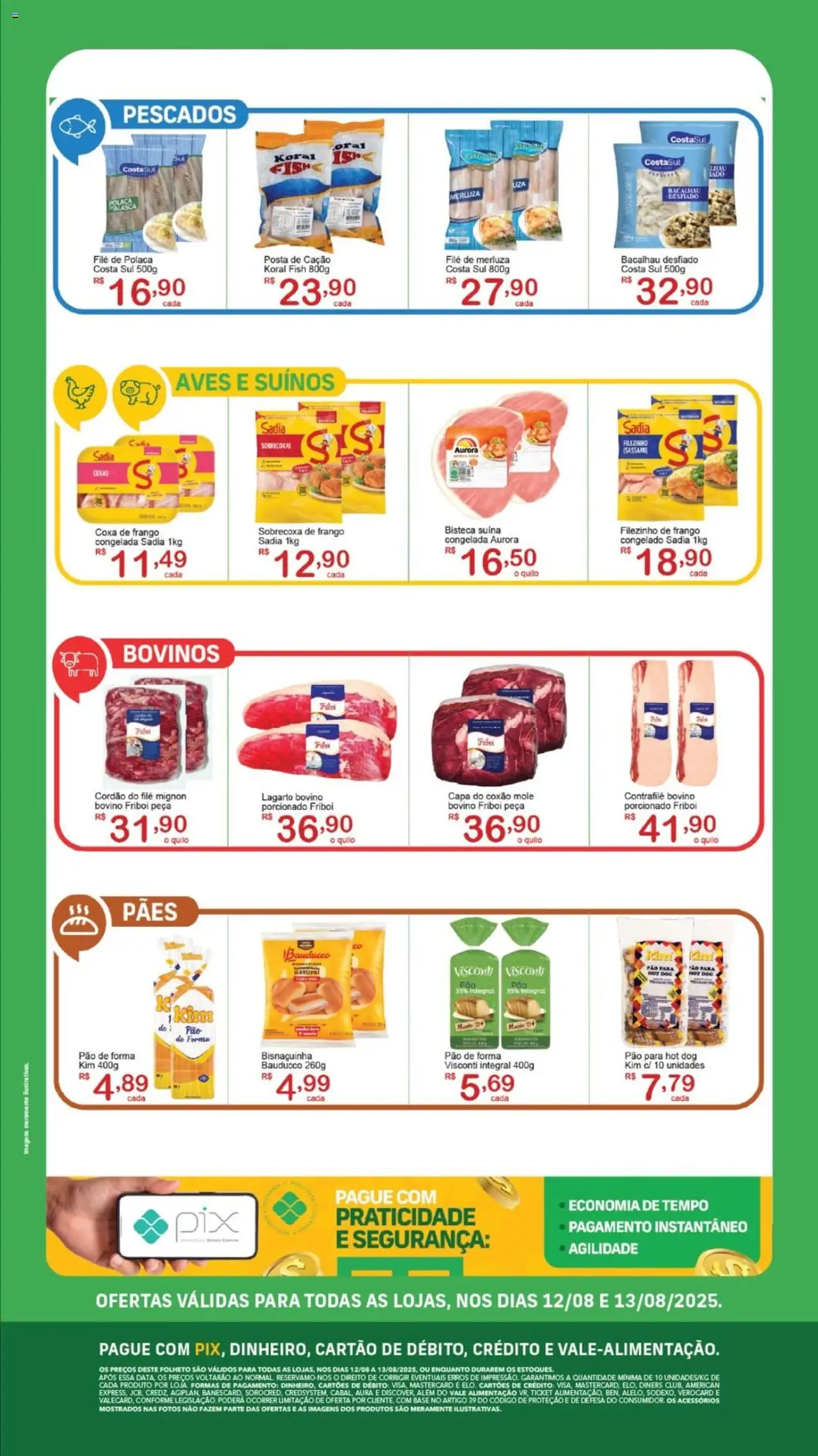 GIGA Atacado Folheto - válido de 12.08.2025 | Página: 2 | Produtos: Filé mignon, Base, Pão de forma, Frango