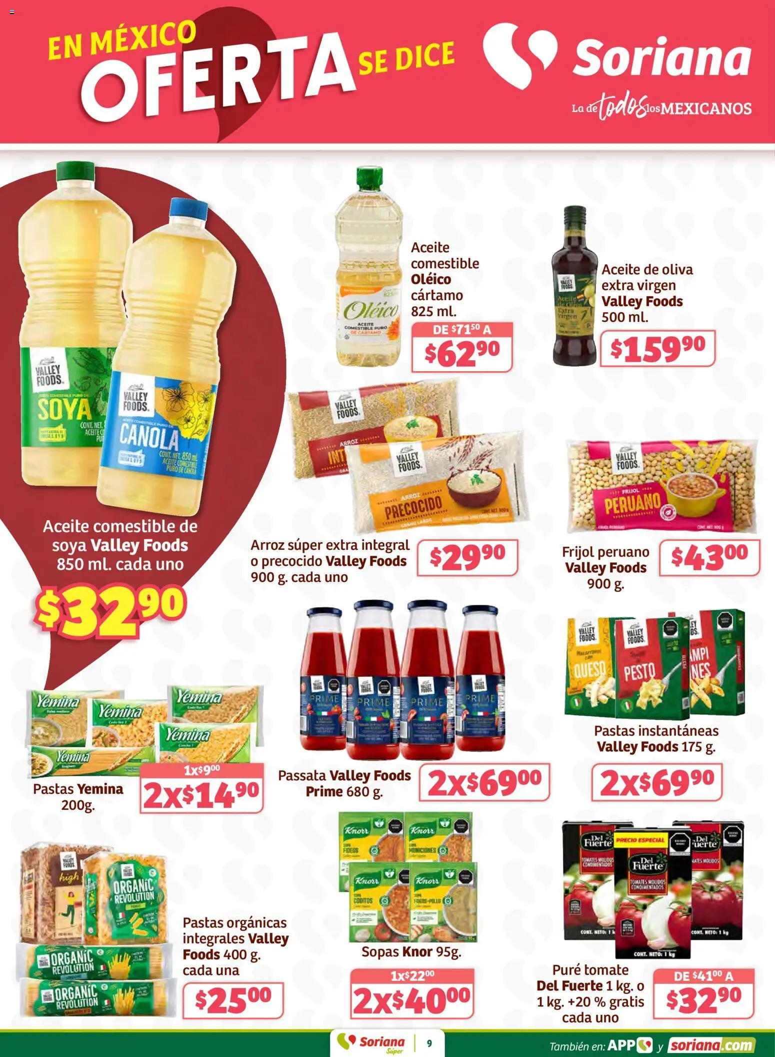 Nuevas ofertas de Soriana válidas en toda la República Mexicana desde el 02.01.2026. ¡Encuentra las mejores ofertas en Soriana - Preciazazaso Súper: Frontera Chih, Coah, Tamaulipas! | Página: 9 | Productos: Tomate, Queso, Aceite, Té