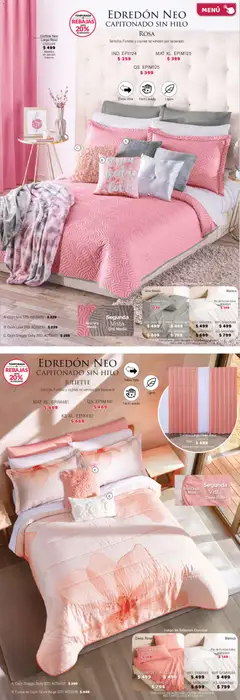 Vista previa de Colchas Concord catálogo, nuevo folleto de la tienda, válido en México a partir del 01.02.2026 | Página: 28 | Productos: Juego, Funda, Almohada, Sabanas