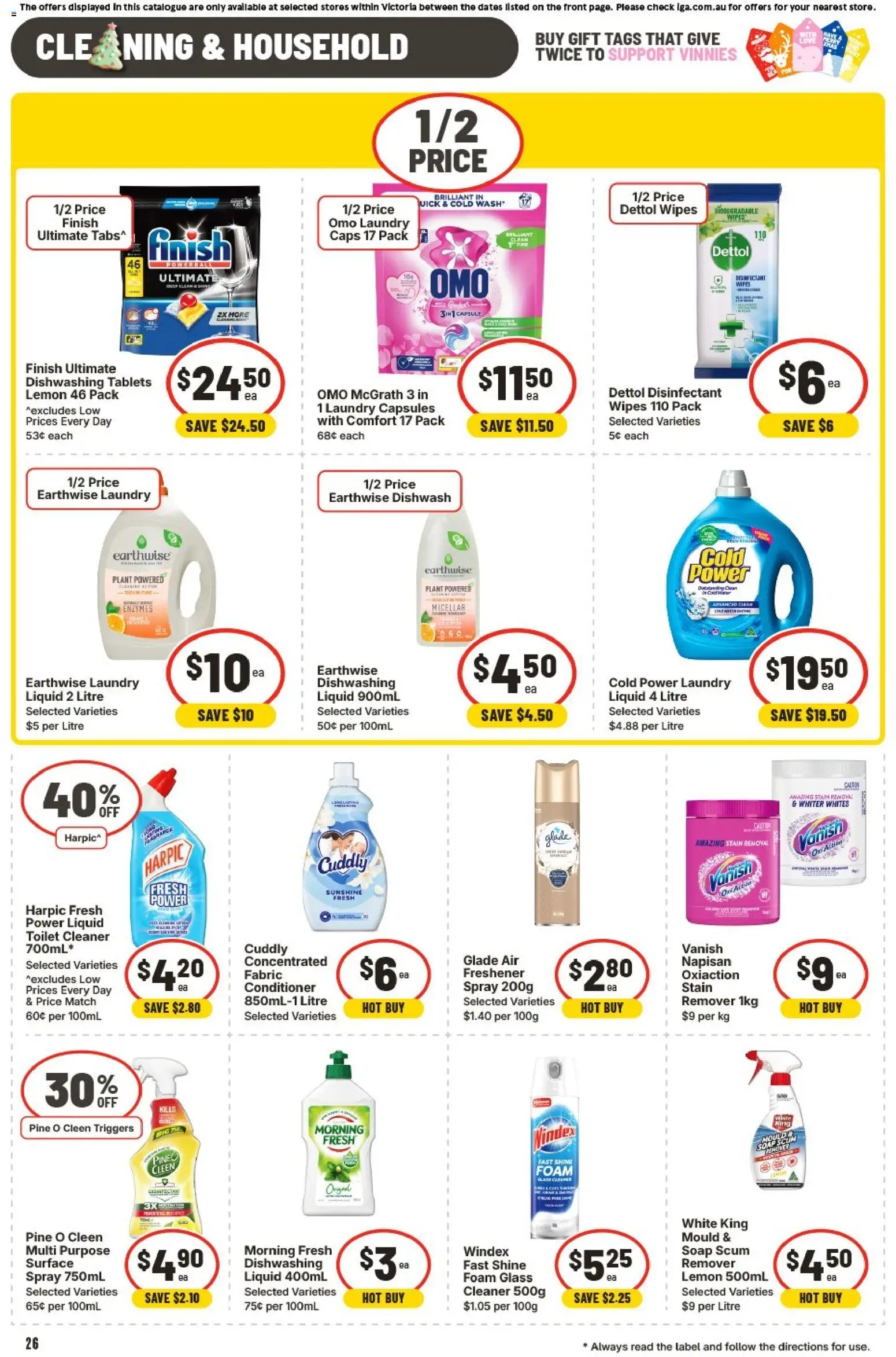 IGA catalogue - valid from 19.11.2025 | Page: 33 | Products: Shampoo, Conditioner, Blemish, VapoRub