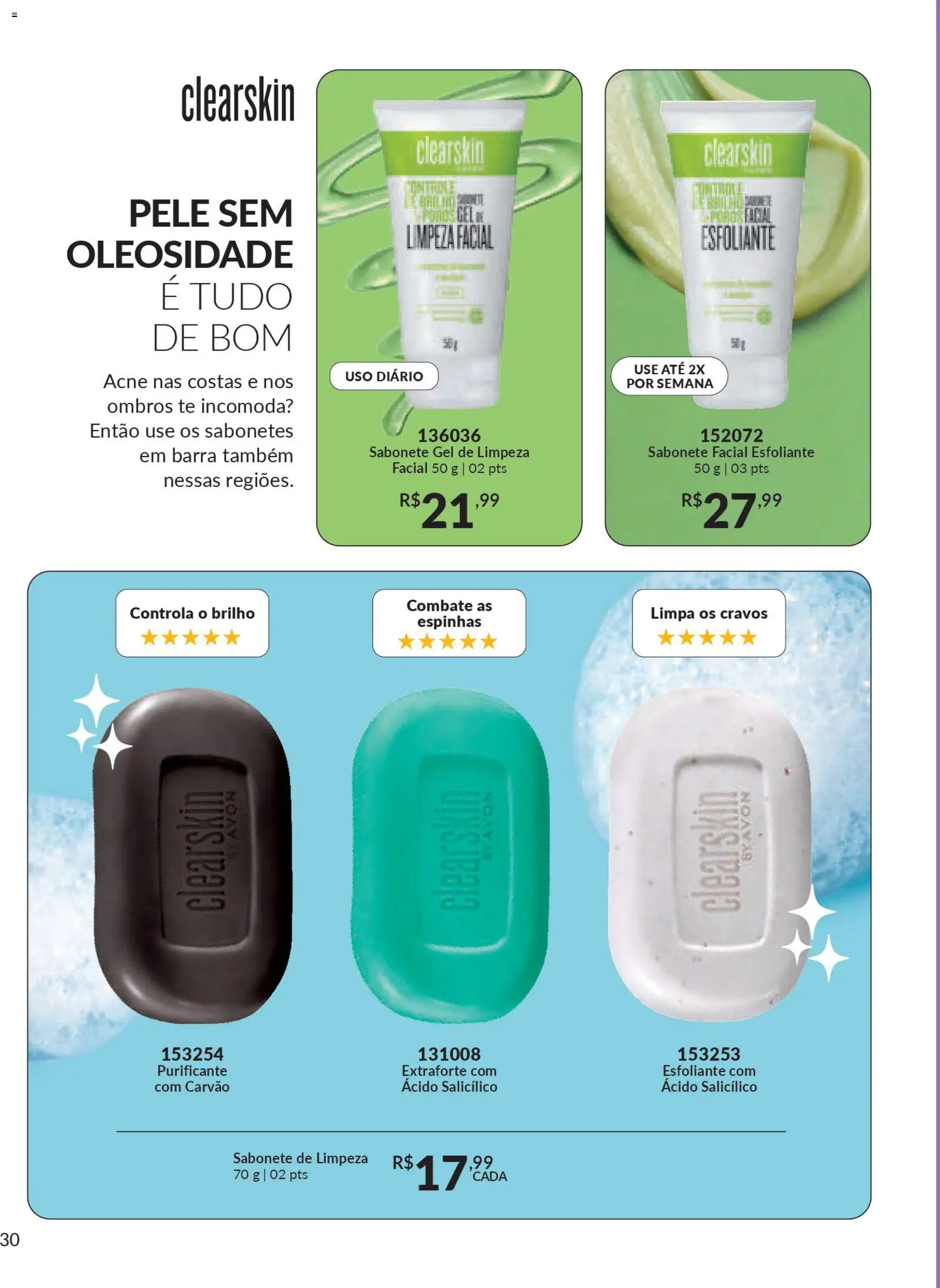 Avon Folheto - válido de 19.12.2025 | Página: 30 | Produtos: Gel de limpeza, Sabonete