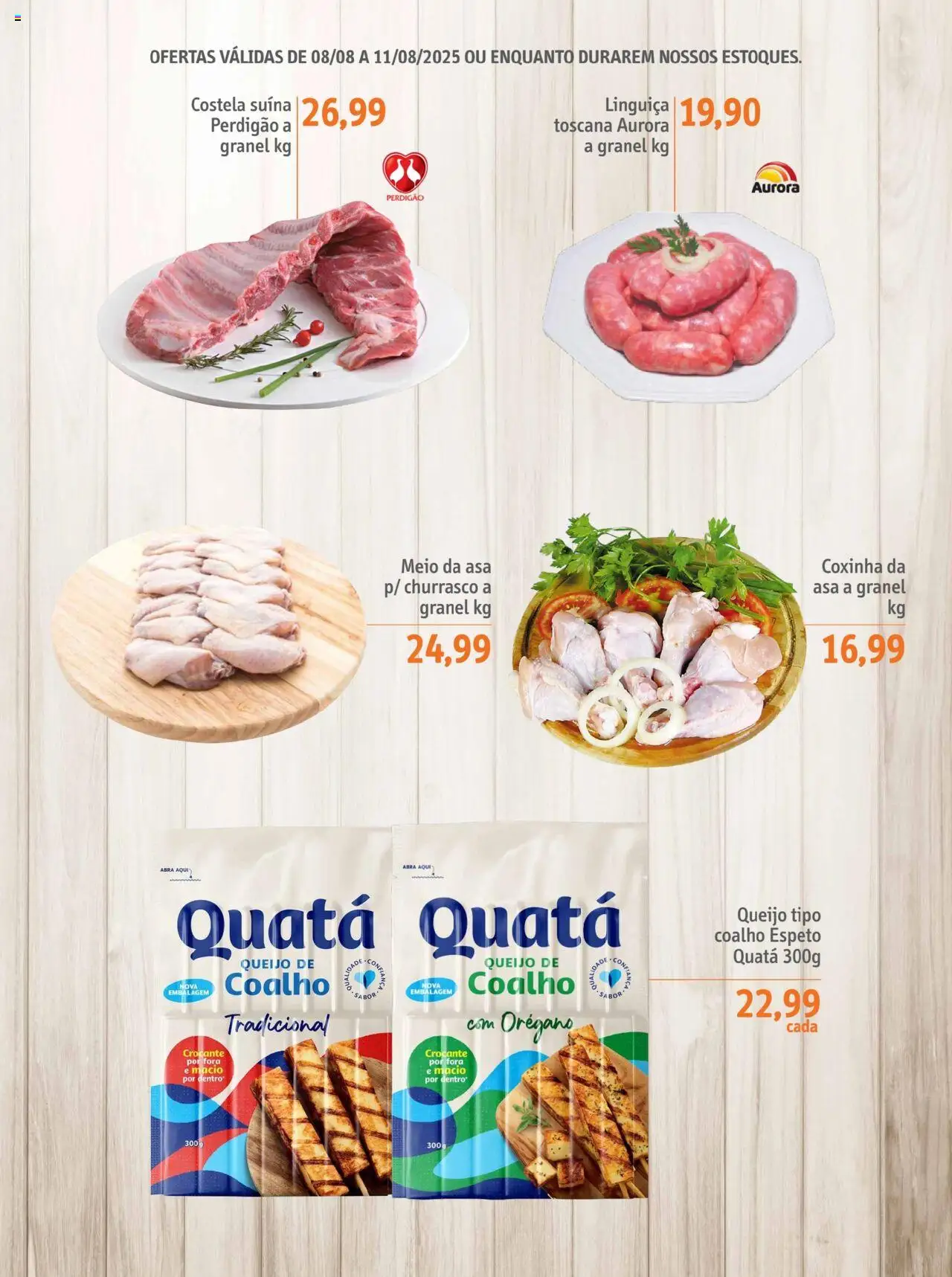 Sonda Folheto - válido de 08.08.2025 | Página: 2 | Produtos: Linguiça, Queijo, Orégano