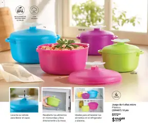 Vista previa de Juego de 4 ollas micro, Plástico. (209407) 10 pts, nuevo folleto de la tienda, válido en México a partir del 30.01.2026 | Página: 21 | Productos: Refrigerador, Juego, Microondas, Válvula