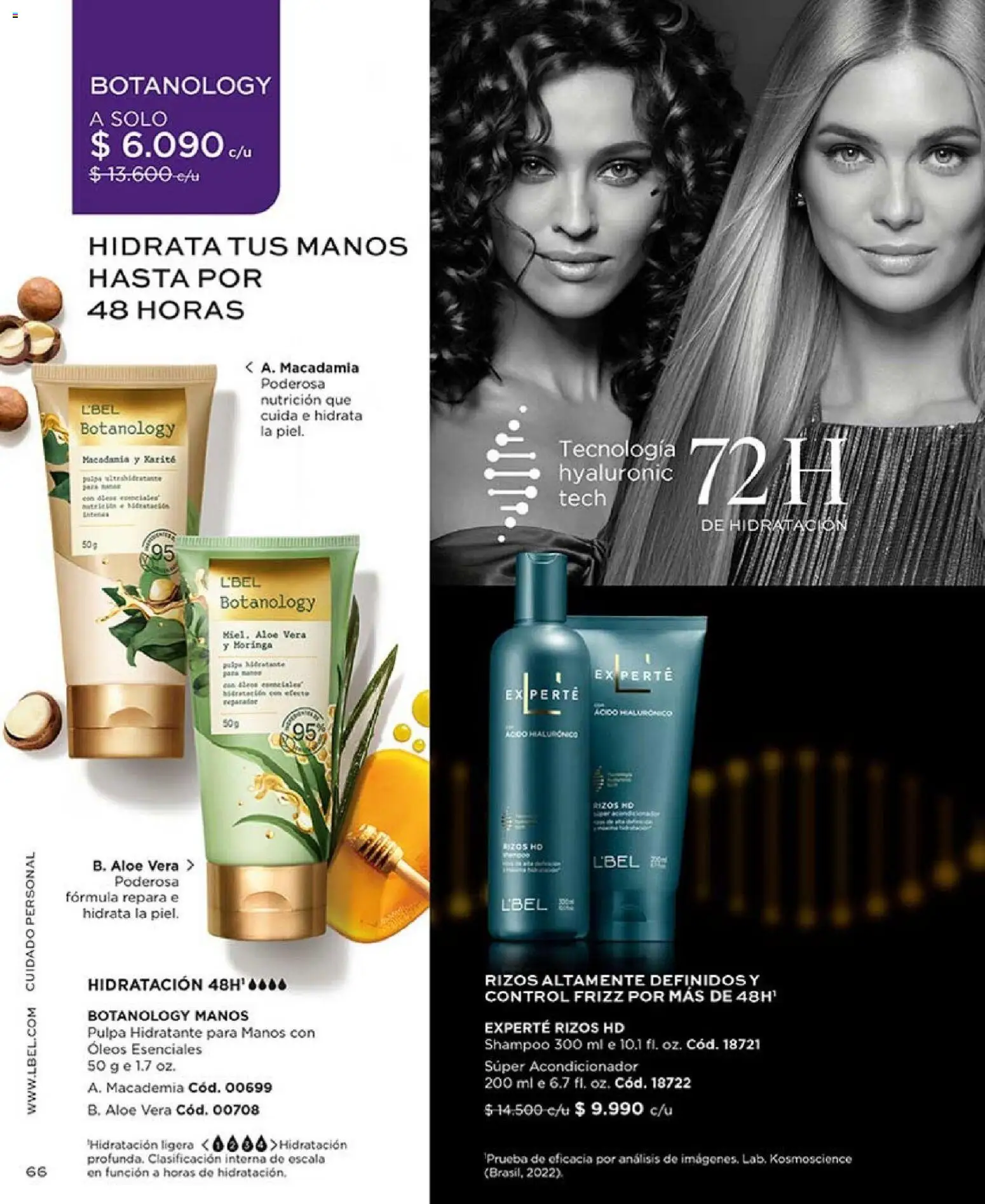 Catálogo L'Bel Campaña2x │ válido desde el 16.01.2026 | Página: 66 | Productos: Acondicionador, Shampoo