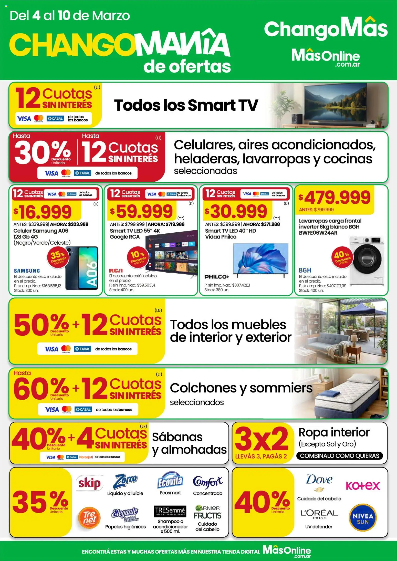 Punto Mayorista catálogo │ válido desde el 04.03.2026 | Página: 1 | Productos: Sabanas, Ropa, Lavarropas, Ropa interior