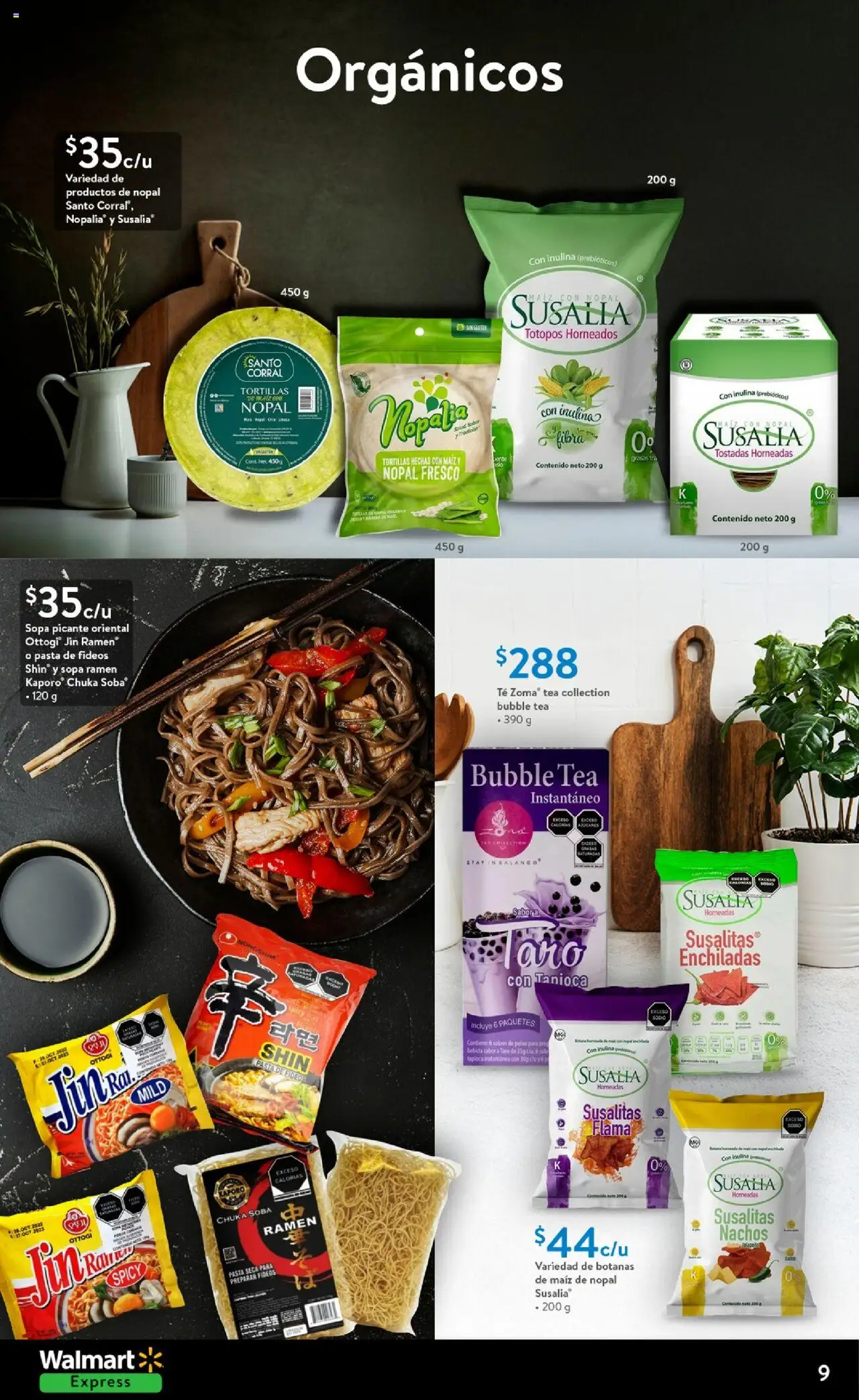 Nuevas ofertas de Walmart Express válidas en toda la República Mexicana desde el 14.10.2025. ¡Encuentra las mejores ofertas en Walmart Express - Folleto! | Página: 9 | Productos: Maíz, Sopa, Pasta, Té