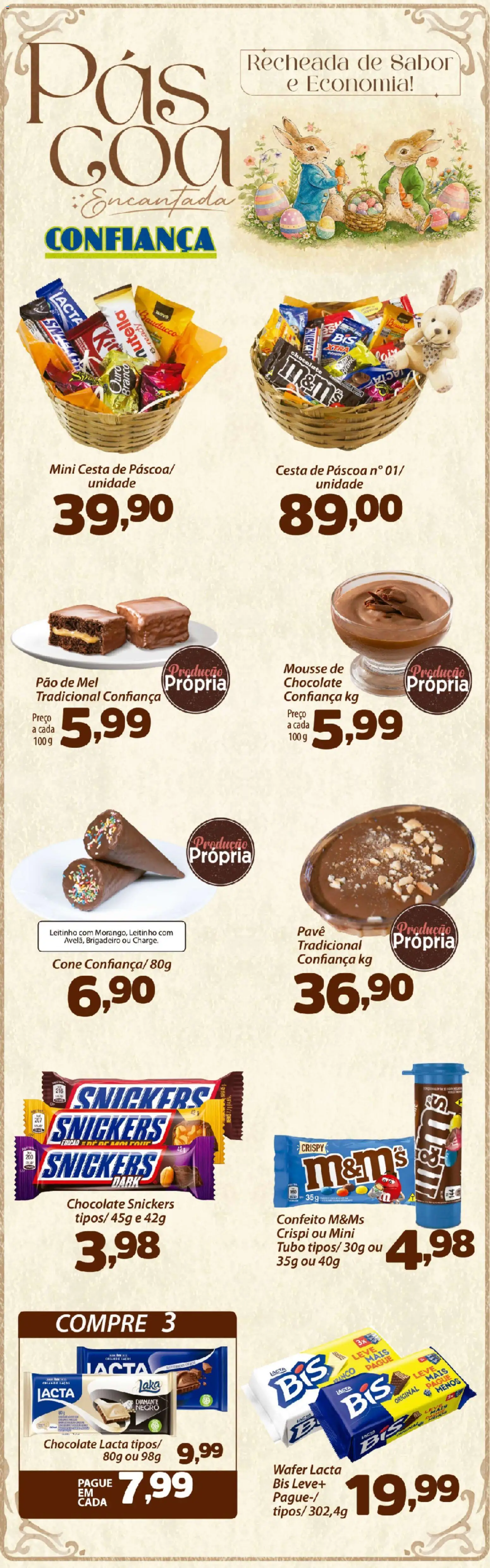 Confiança Folheto - válido de 13.03.2026 | Página: 5 | Produtos: Mousse, Banco, Cesta, Chocolate