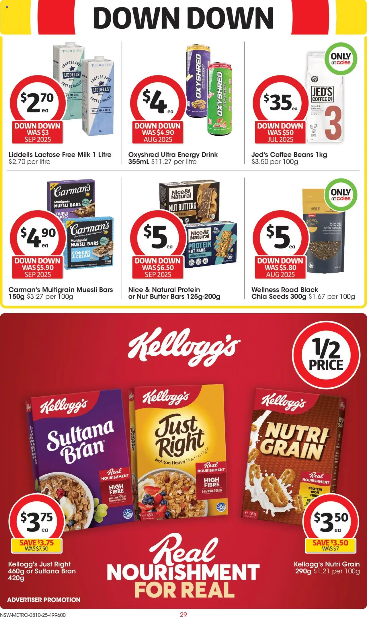 Coles catalogue - valid from 08.10.2025 | Page: 29 | Products: Light, Butter, Coffee, Cream