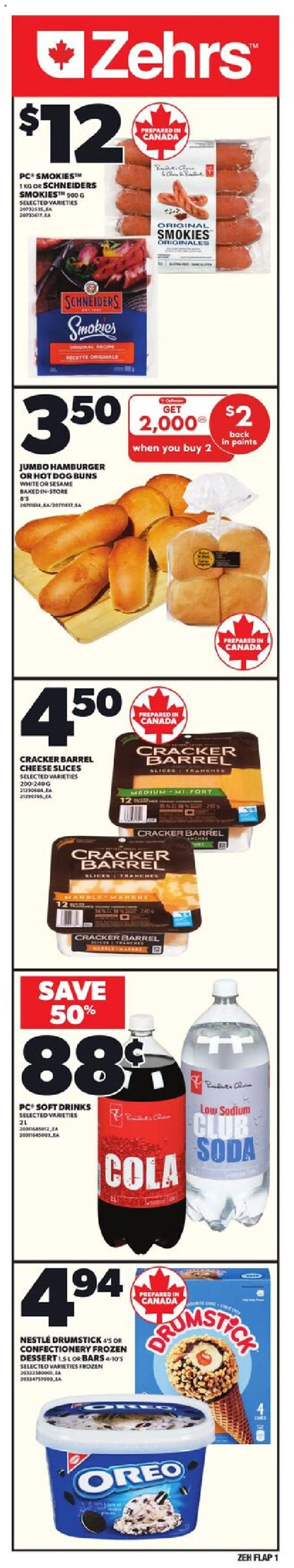 Zehrs flyer valid from 14.08.2025 | Page: 1 | Products: Cheese