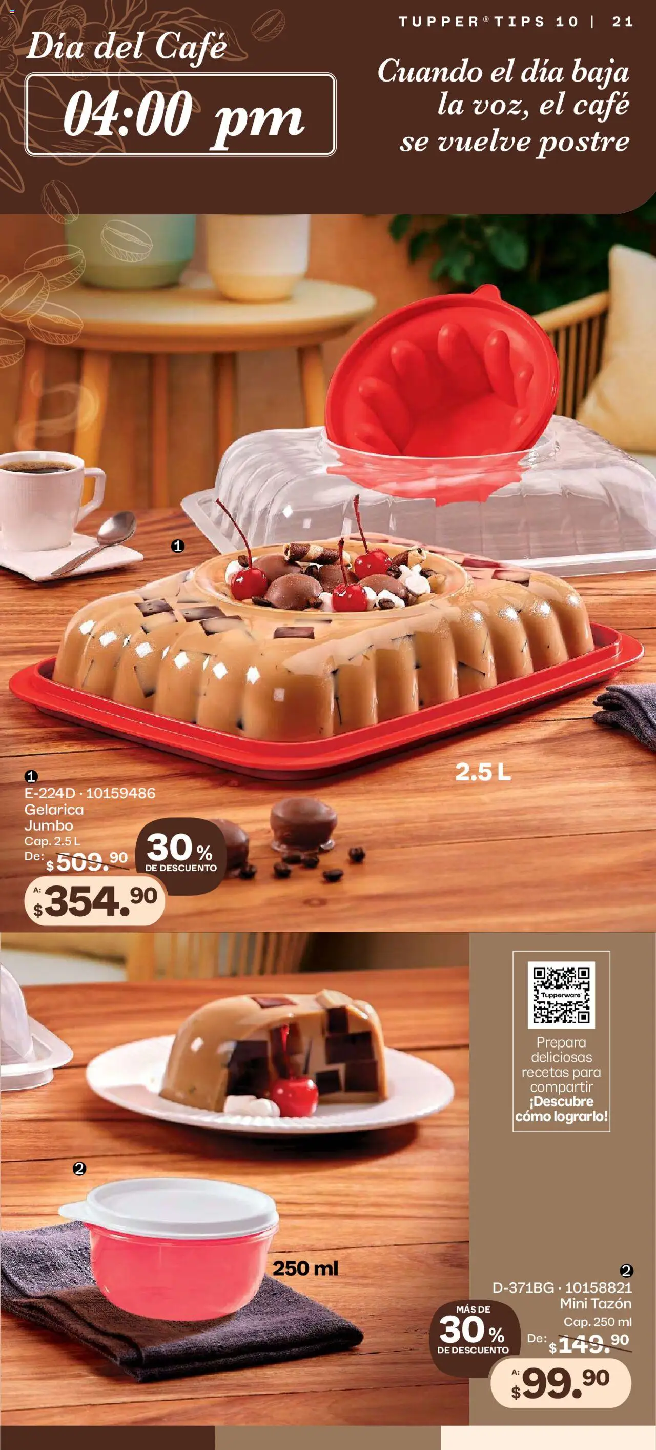 Nuevas ofertas de Tupperware válidas en toda la República Mexicana desde el 08.09.2025. ¡Encuentra las mejores ofertas en Tupperware - Catálogo! | Página: 21 | Productos: Café, Tupper