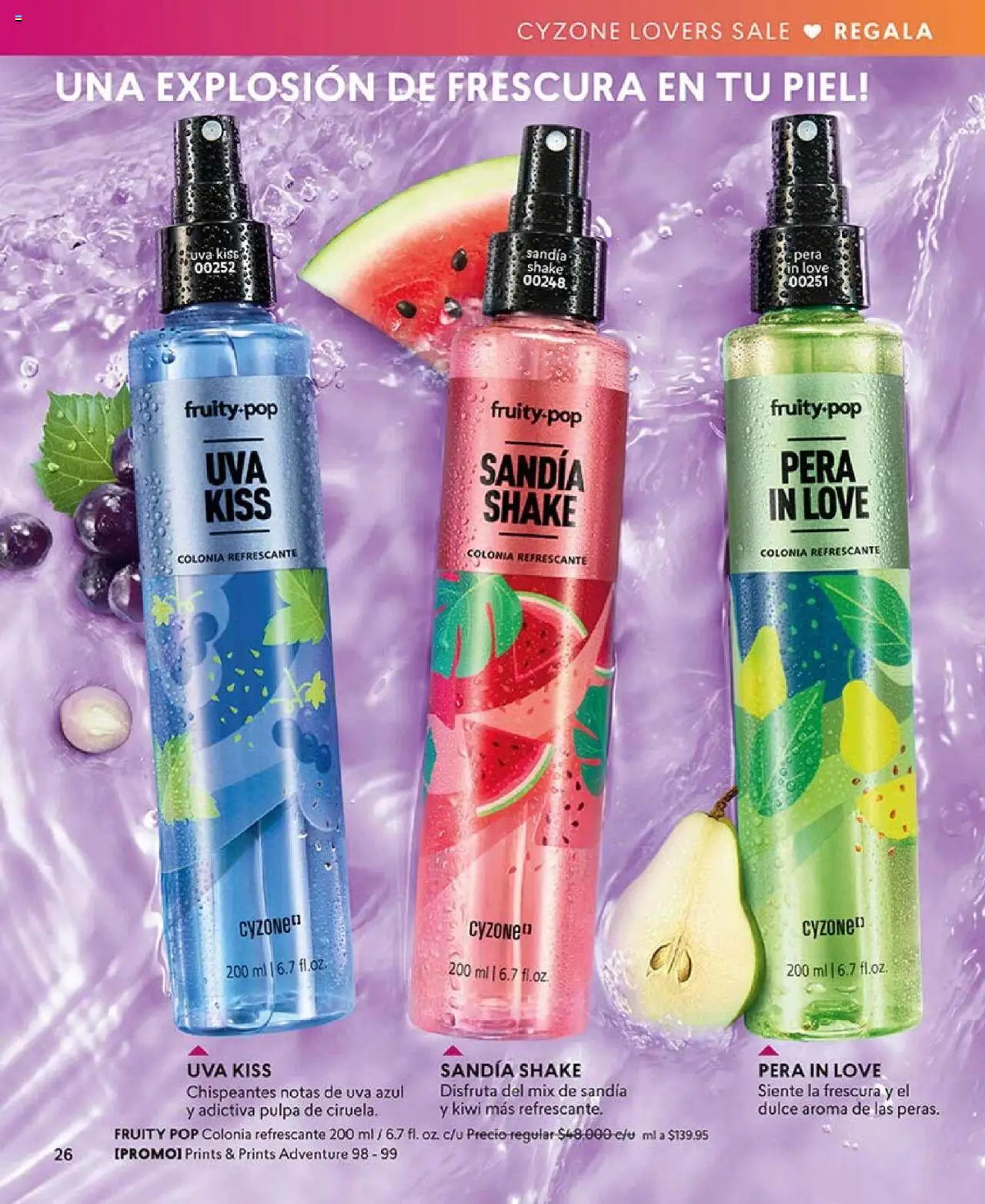 CyZone revista - valida desde el 18.08.2025 | Página: 26 | Productos: Kiwi, Tobillera, Uva, Pera
