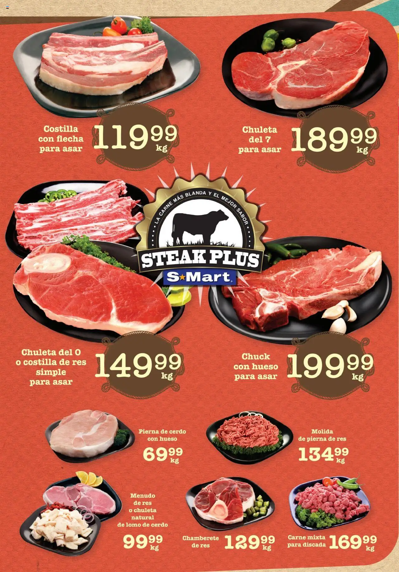 Nuevas ofertas de S-Mart válidas en toda la República Mexicana desde el 11.07.2025. ¡Encuentra las mejores ofertas en S-Mart folleto - Chihuahua! | Página: 1 | Productos: Cerdo, Res, Short