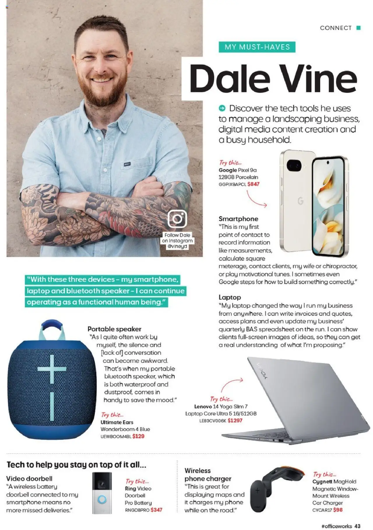 Officeworks catalogue - valid from 13.08.2025 | Page: 44 | Products: Bluetooth speaker, Digital, Phone, Speaker