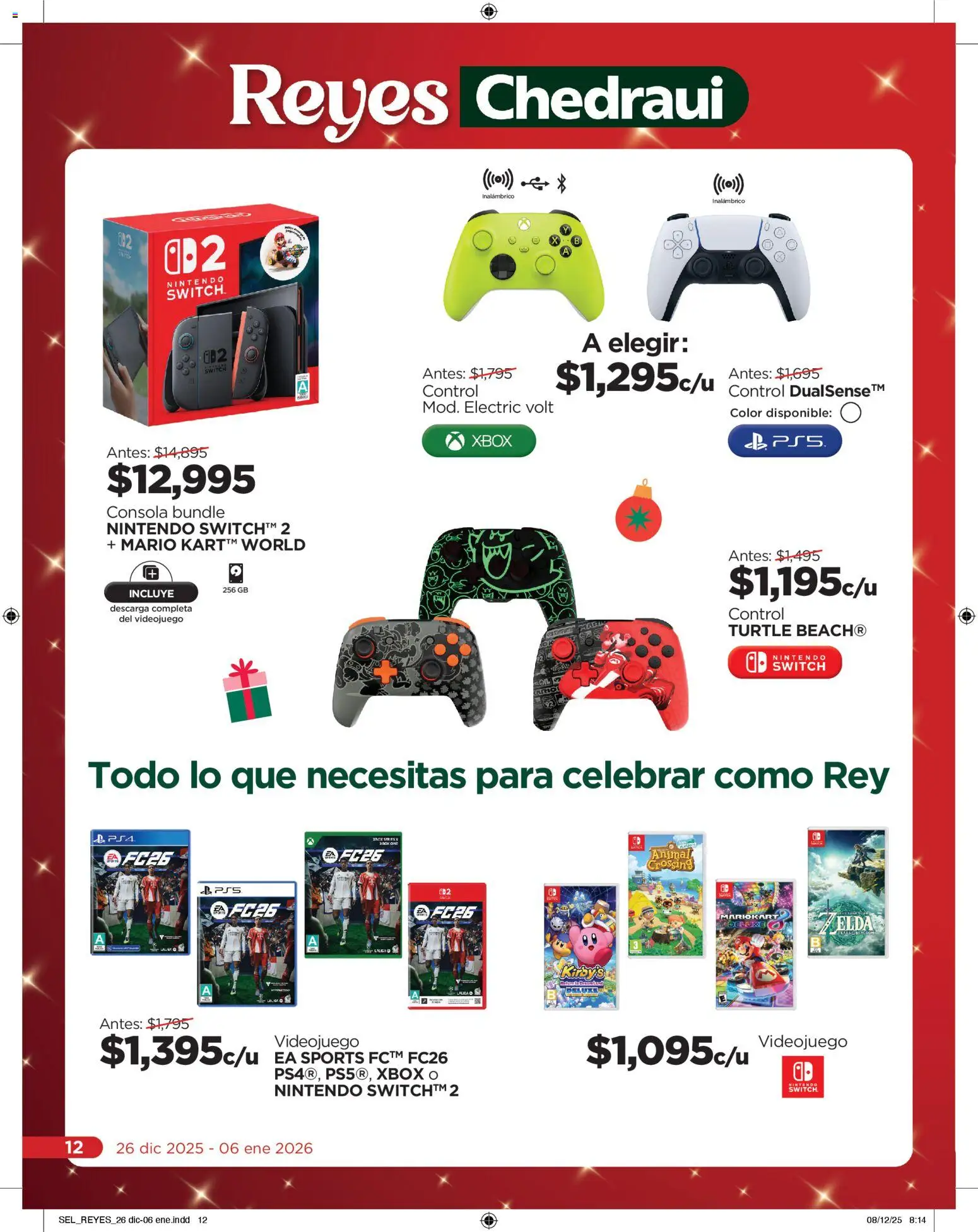 Nuevas ofertas de Chedraui válidas en toda la República Mexicana desde el 26.12.2025. ¡Encuentra las mejores ofertas en Chedraui folleto  Llevarte más cuesta menos! | Página: 12 | Productos: Xbox