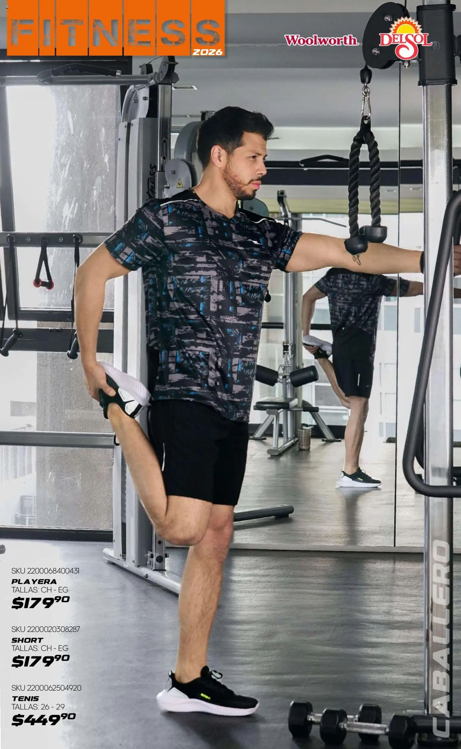 Nuevas ofertas de Del Sol y Woolworth válidas en toda la República Mexicana desde el 08.01.2026. ¡Encuentra las mejores ofertas en Del Sol y Woolworth catálogo Fitness! | Página: 7 | Productos: Tenis, Playera, Short