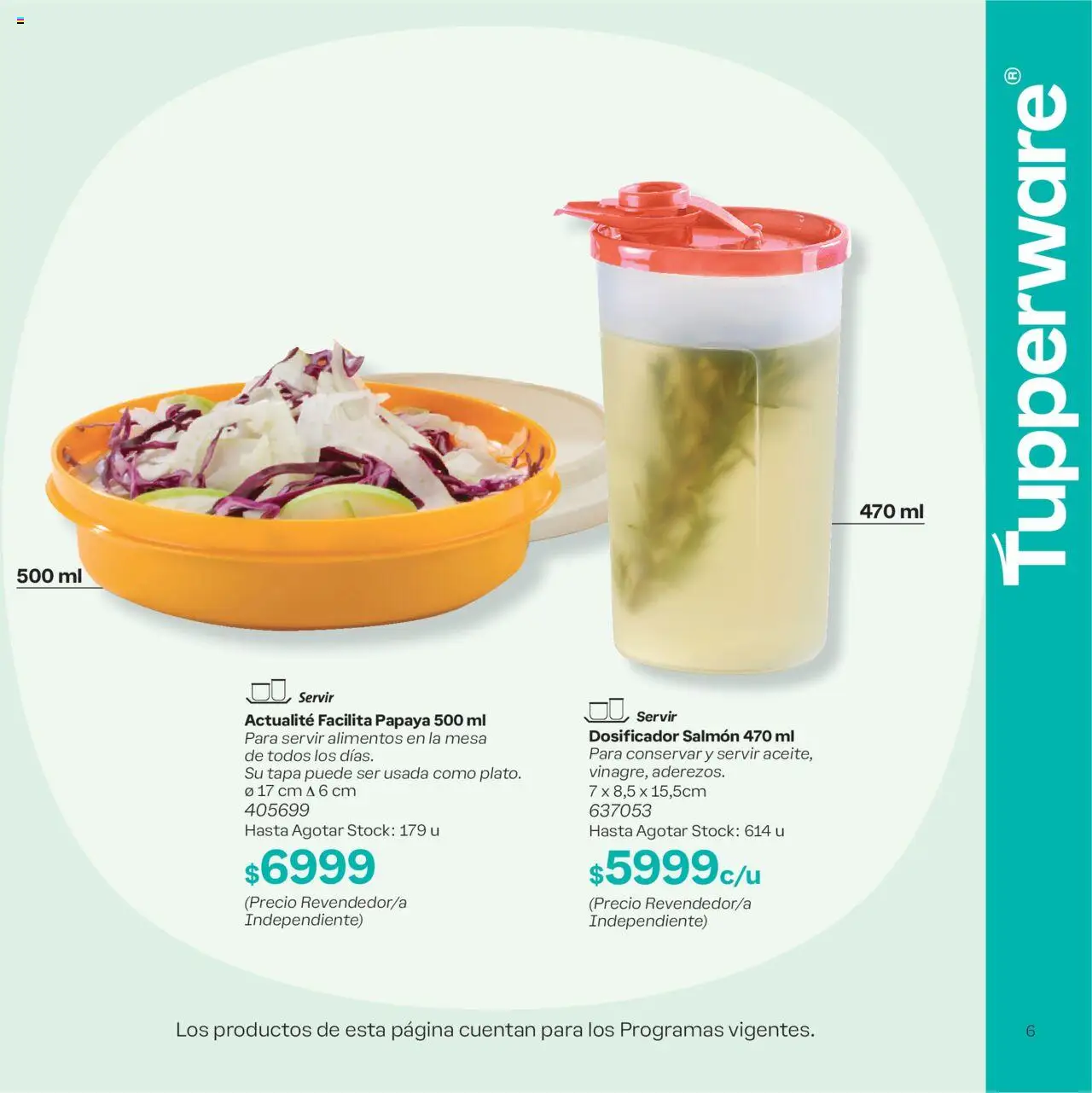 Tupperware - Hasta Agotar Stock │ válido desde el 30.09.2025 | Página: 6 | Productos: Mesa