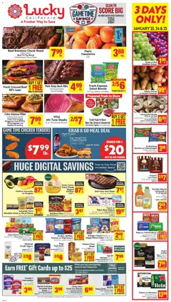 Preview of Lucky Supermarkets weekly ads valid from 21.01.2026