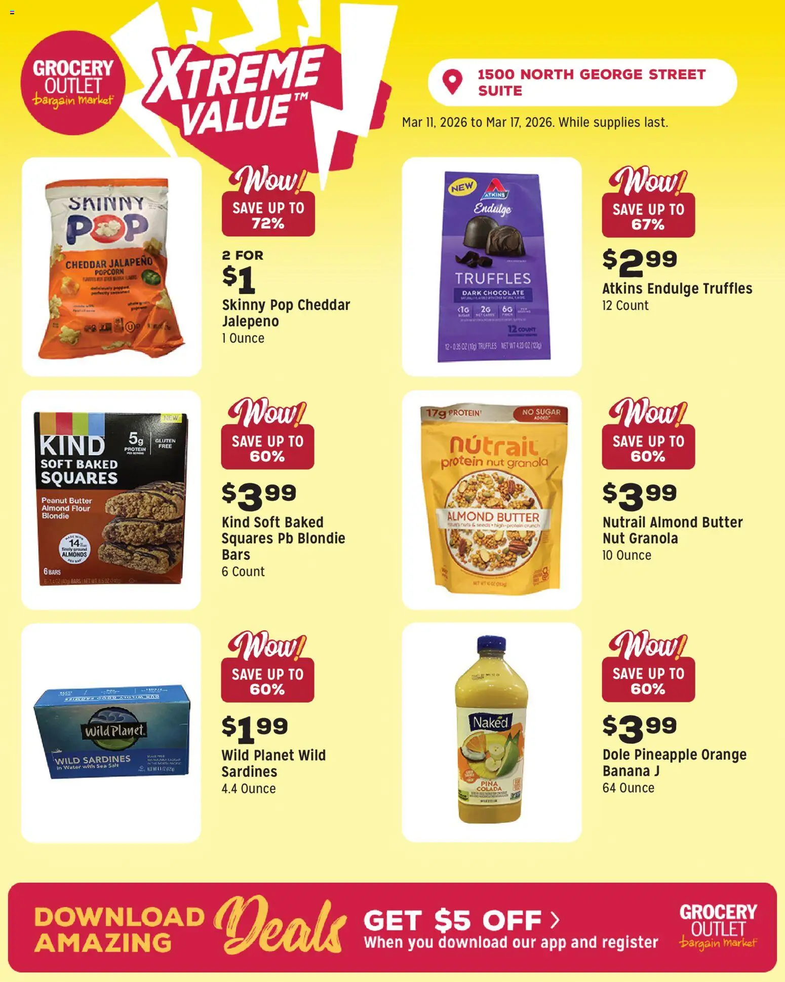 Grocery Outlet Weekly Ad - PA - valid from 11.03.2026 | Page: 6 | Products: Butter, Pineapple, Water, Salt