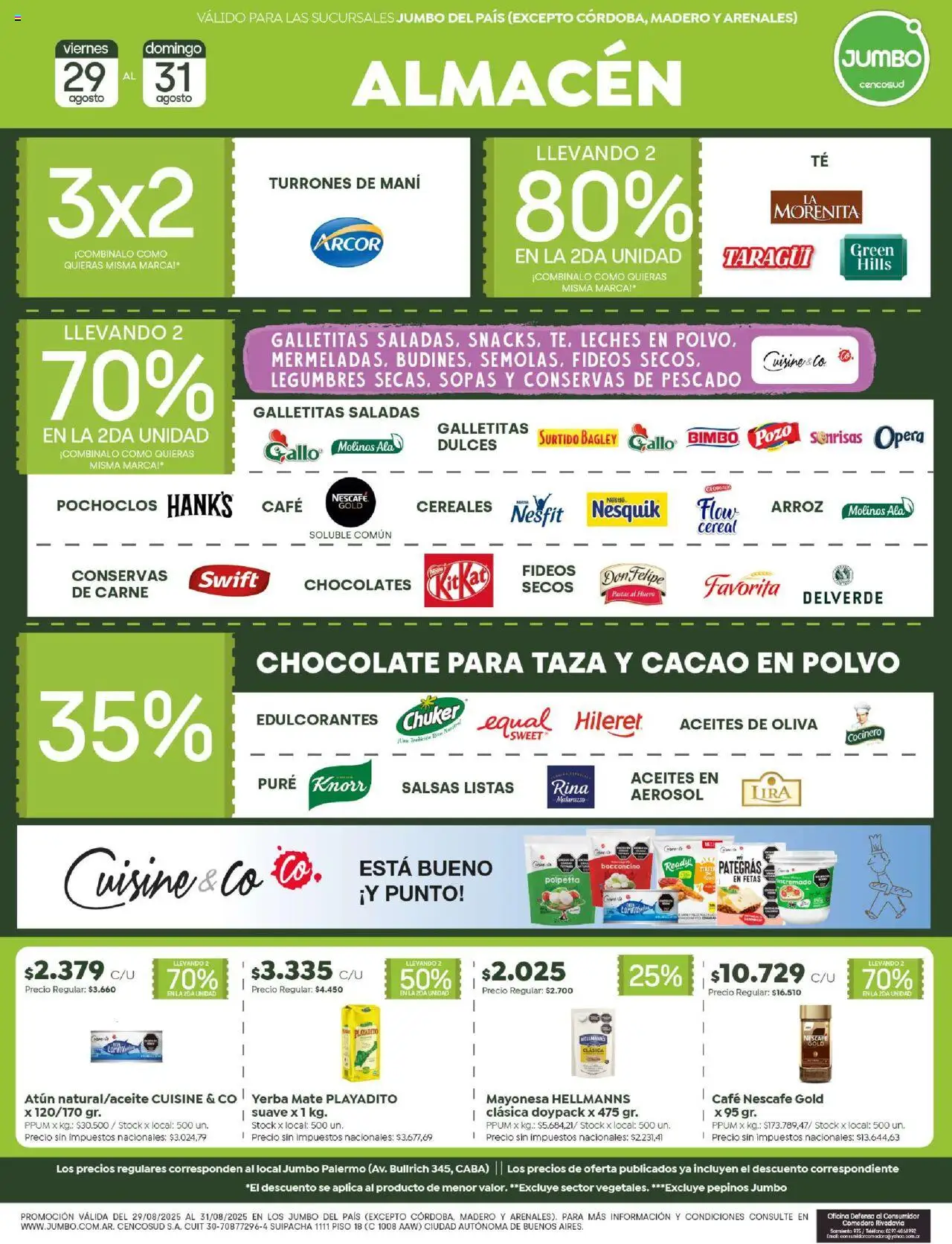 Jumbo - Ofertas | Comodoro │ válido desde el 29.08.2025 | Página: 2 | Productos: Pescado, Yerba, Huevo, Cacao