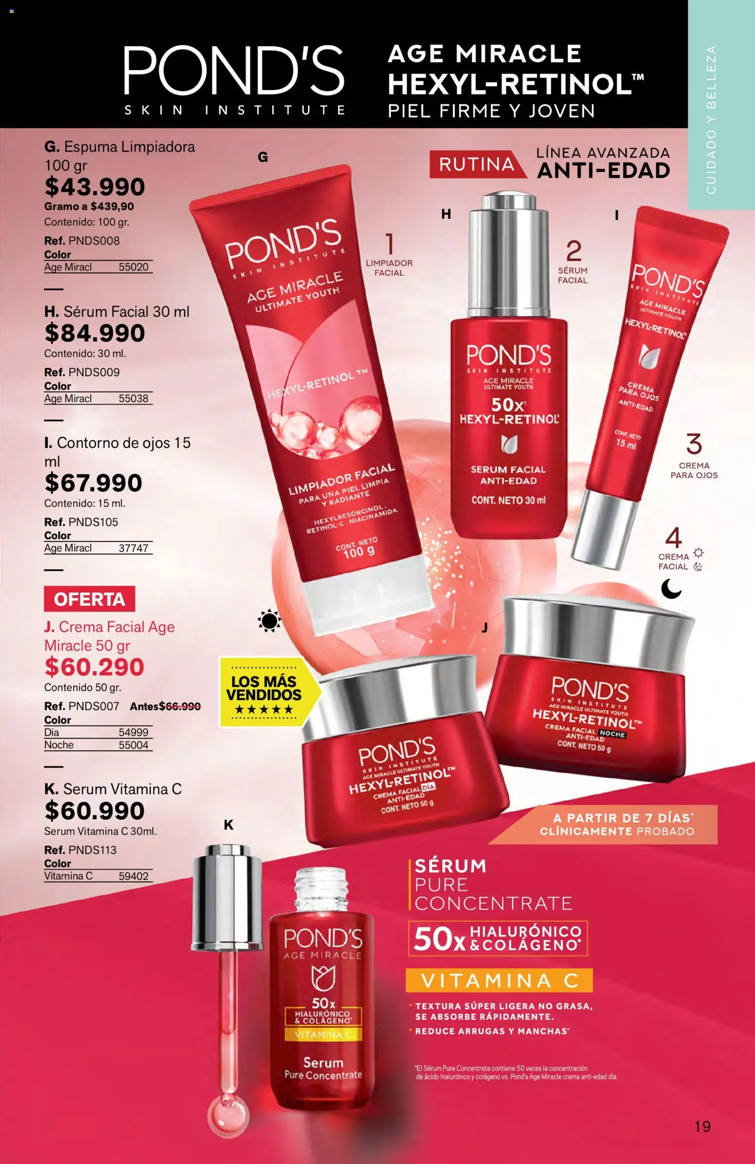 Leonisa revista - valida desde el 16.03.2026 | Página: 19 | Productos: Espuma, Limpiador, Contorno, Contorno de ojos