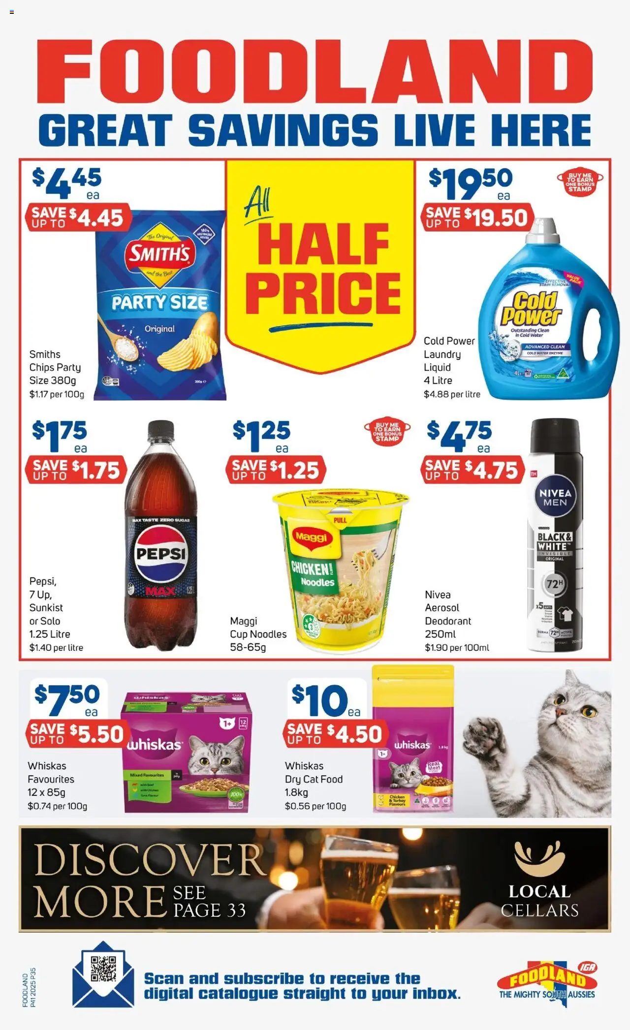 Foodland catalogue - valid from 08.10.2025 | Page: 33 | Products: Deodorant, Meat, Sugar, Laundry