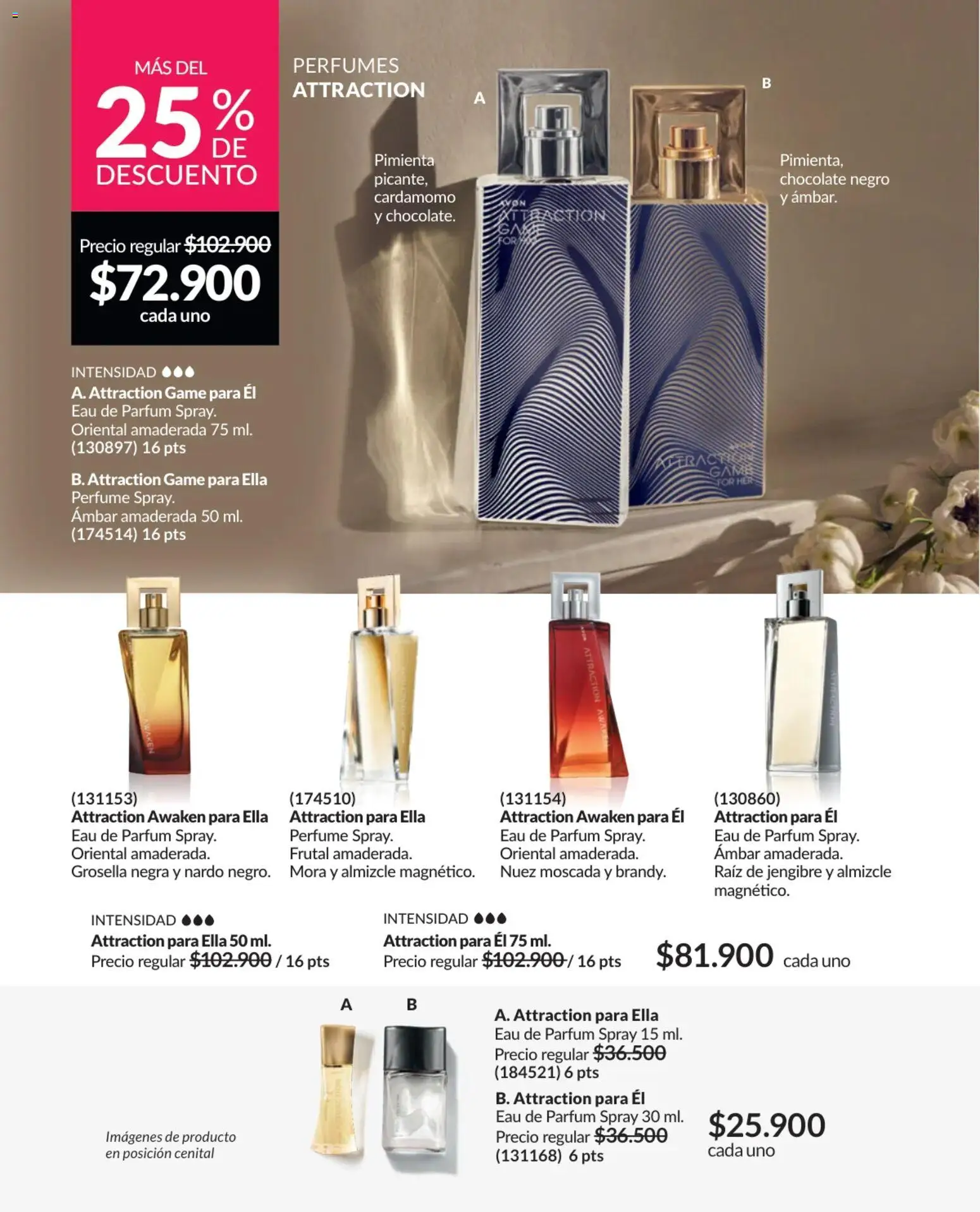Avon revista - valida desde el 17.11.2025 | Página: 83 | Productos: Perfume, Mora, Nuez, Chocolate