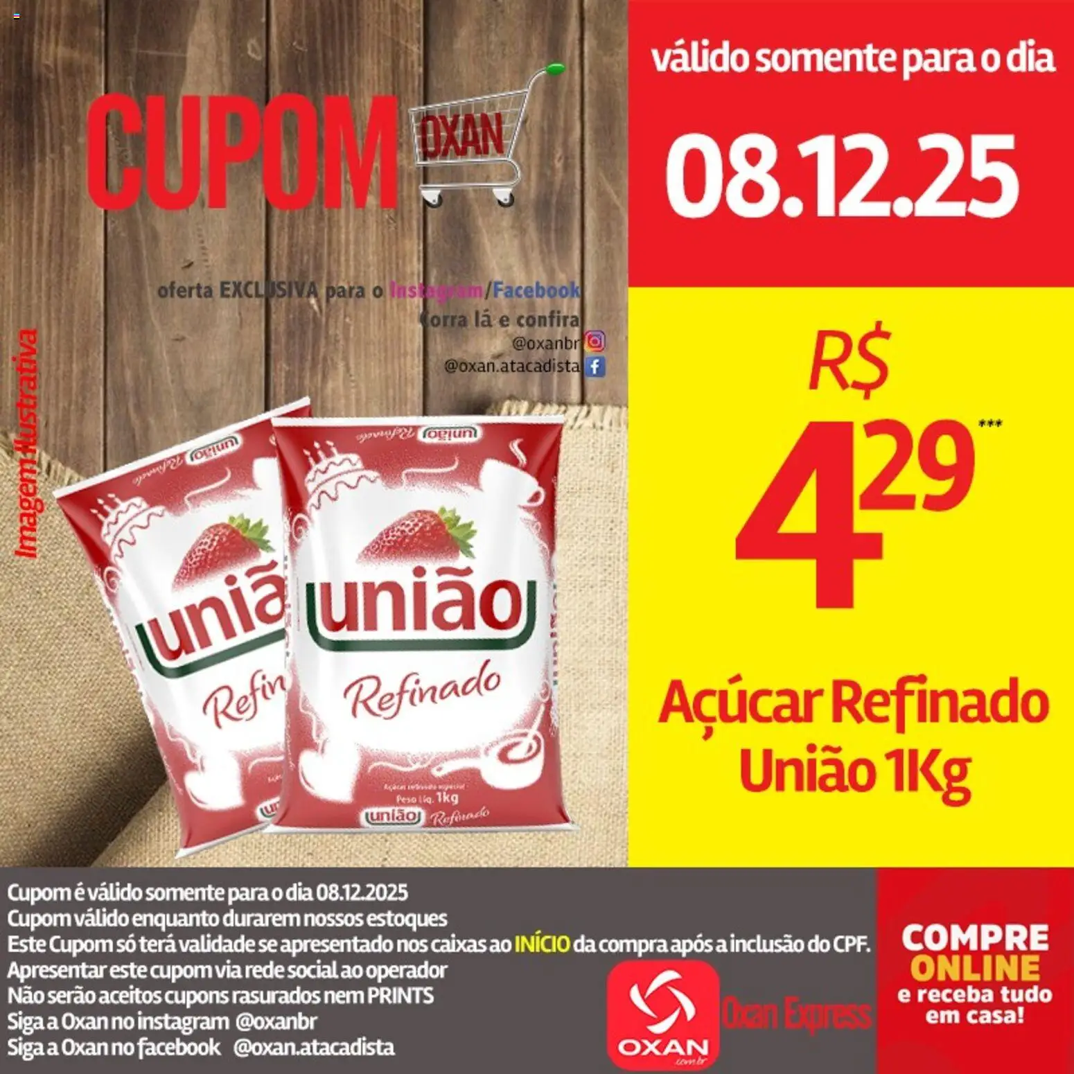 Oxan Atacadista Folheto - válido de 08.12.2025 | Página: 13 | Produtos: Açúcar