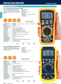 Preview of Jaycar Engineering & Scientific Catalogue 2025/2026  - valid from 09.07.2025 | Page: 102 | Products: Battery, Digital, Case