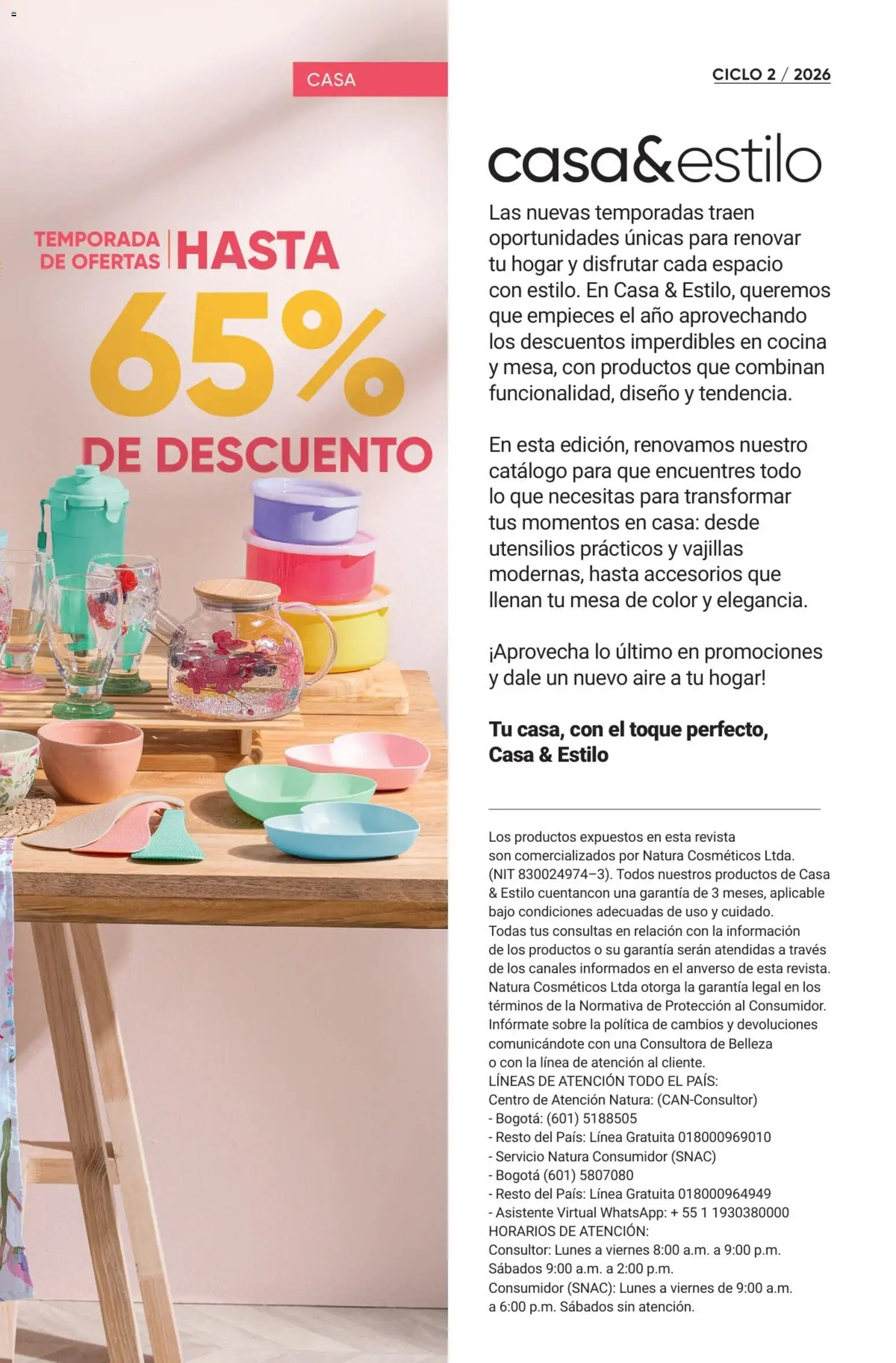 Avon revista - valida desde el 01.02.2026 | Página: 4 | Productos: Magdalena, Cocina, Sobre, Mesa