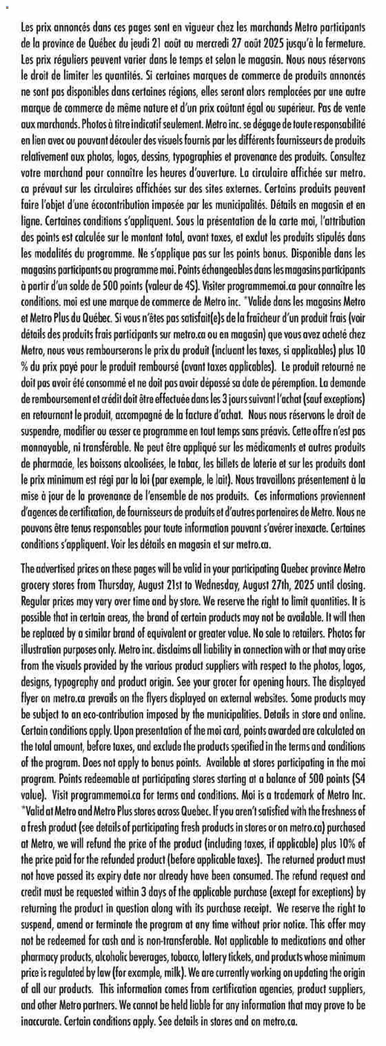 Metro flyer valid from 21.08.2025 | Page: 21