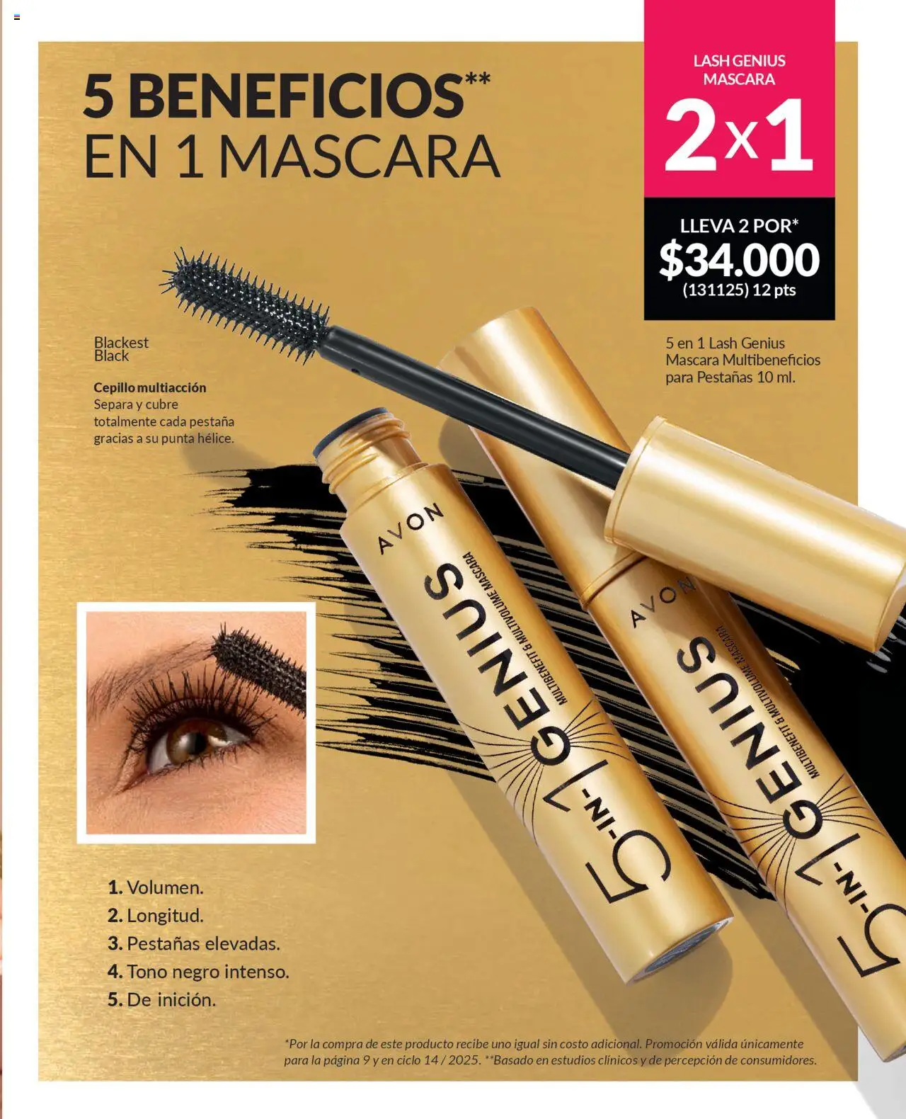 Avon revista - valida desde el 12.09.2025 | Página: 9 | Productos: Cepillo, Máscara