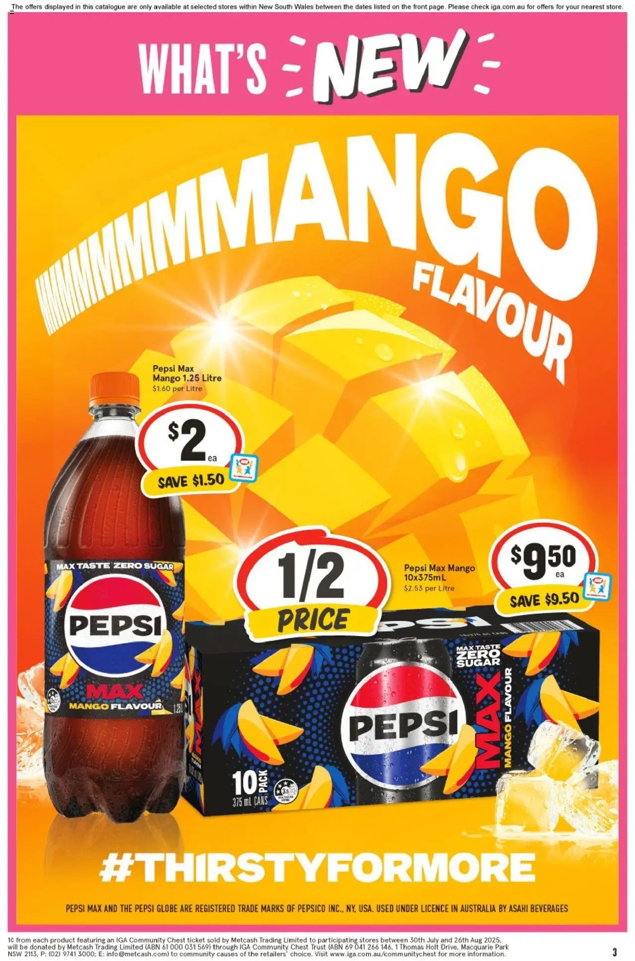 IGA catalogue - valid from 20.08.2025 | Page: 3 | Products: Shampoo, Ginger, Mango, Raspberry