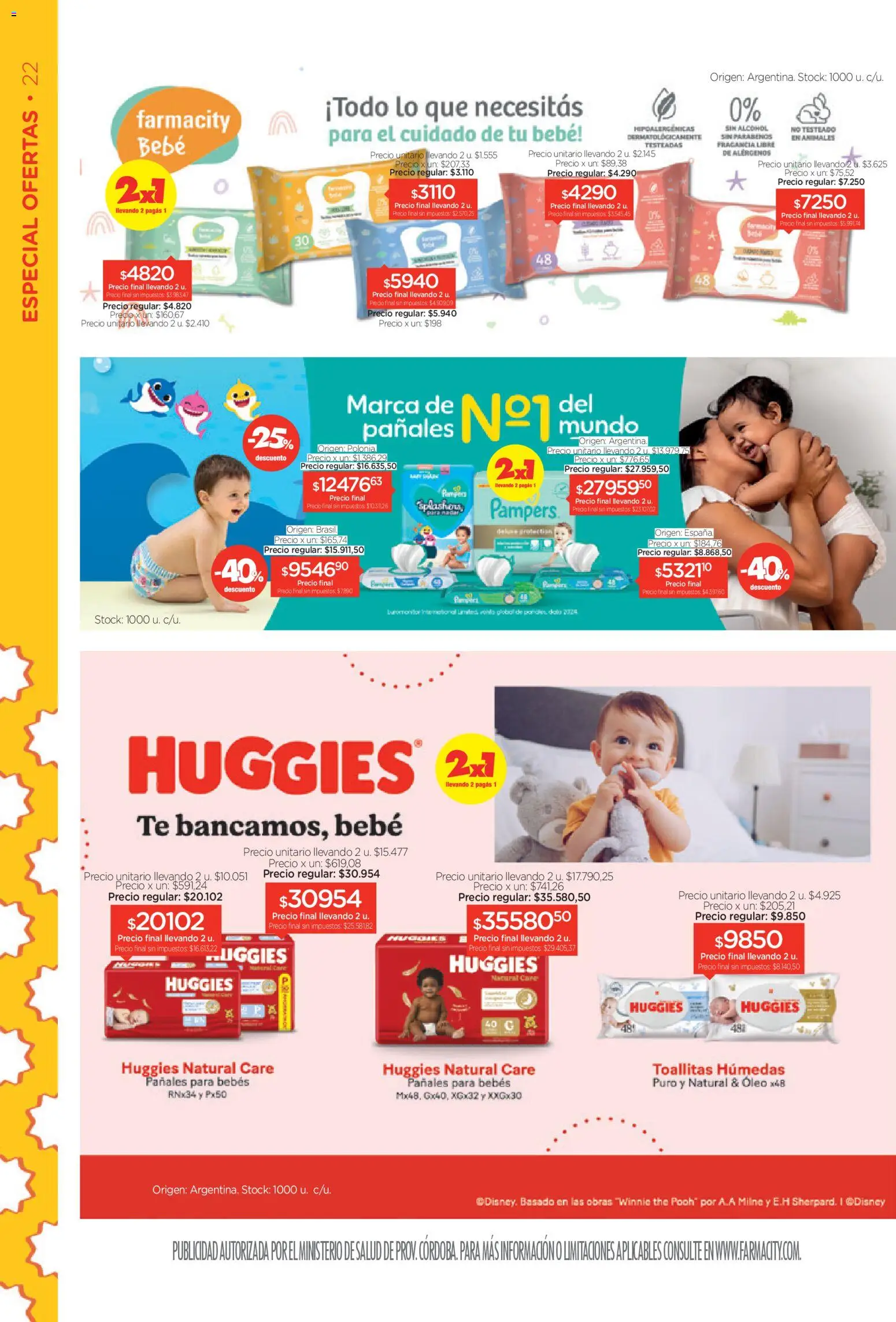 Farmacity catálogo │ válido desde el 03.03.2026 | Página: 22 | Productos: Fragancia, Toallitas húmedas, Té, Pañales