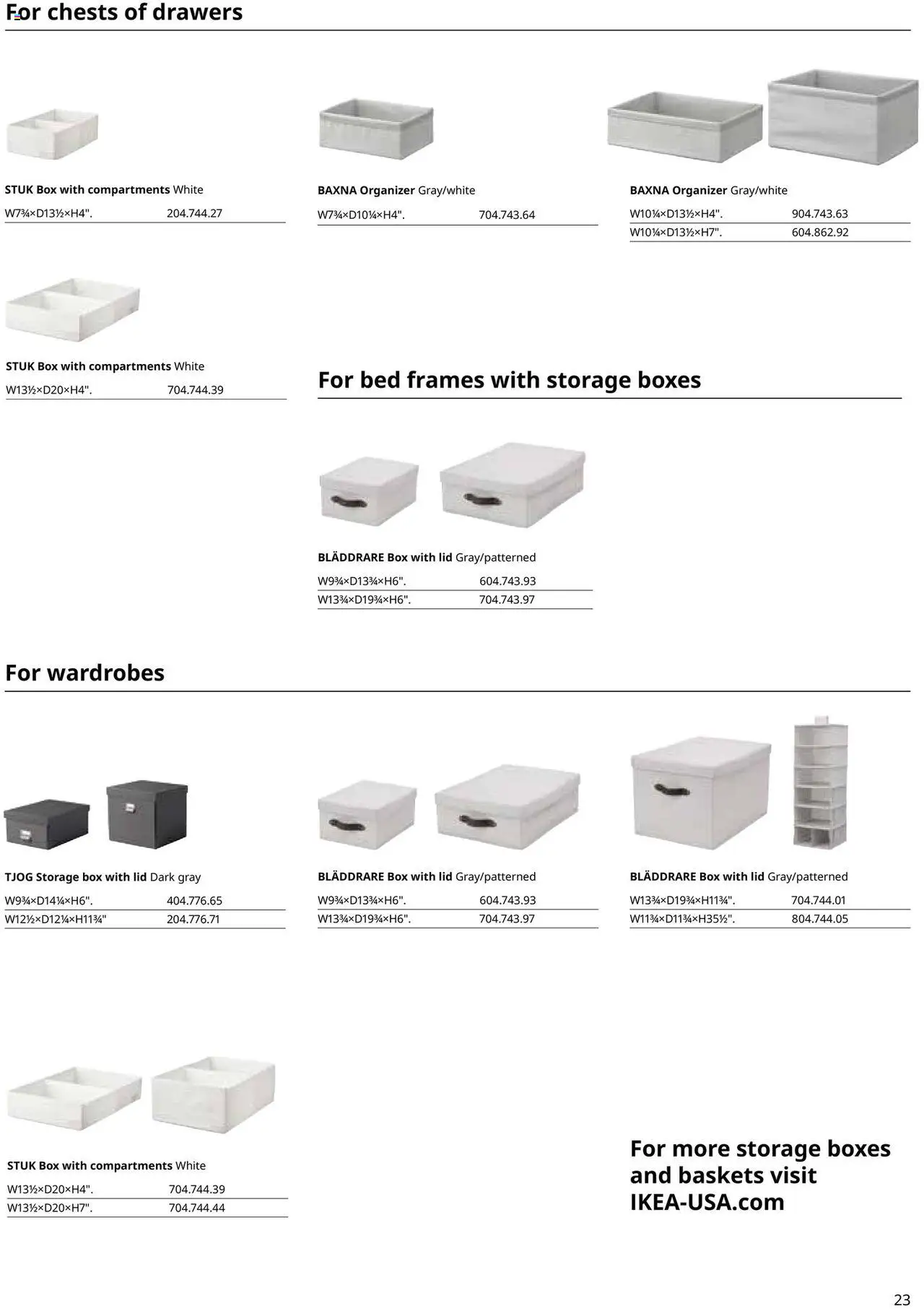 IKEA IDANÄS Series Buying Guide - valid from 01.01.2025 | Page: 23 | Products: Bed, Box