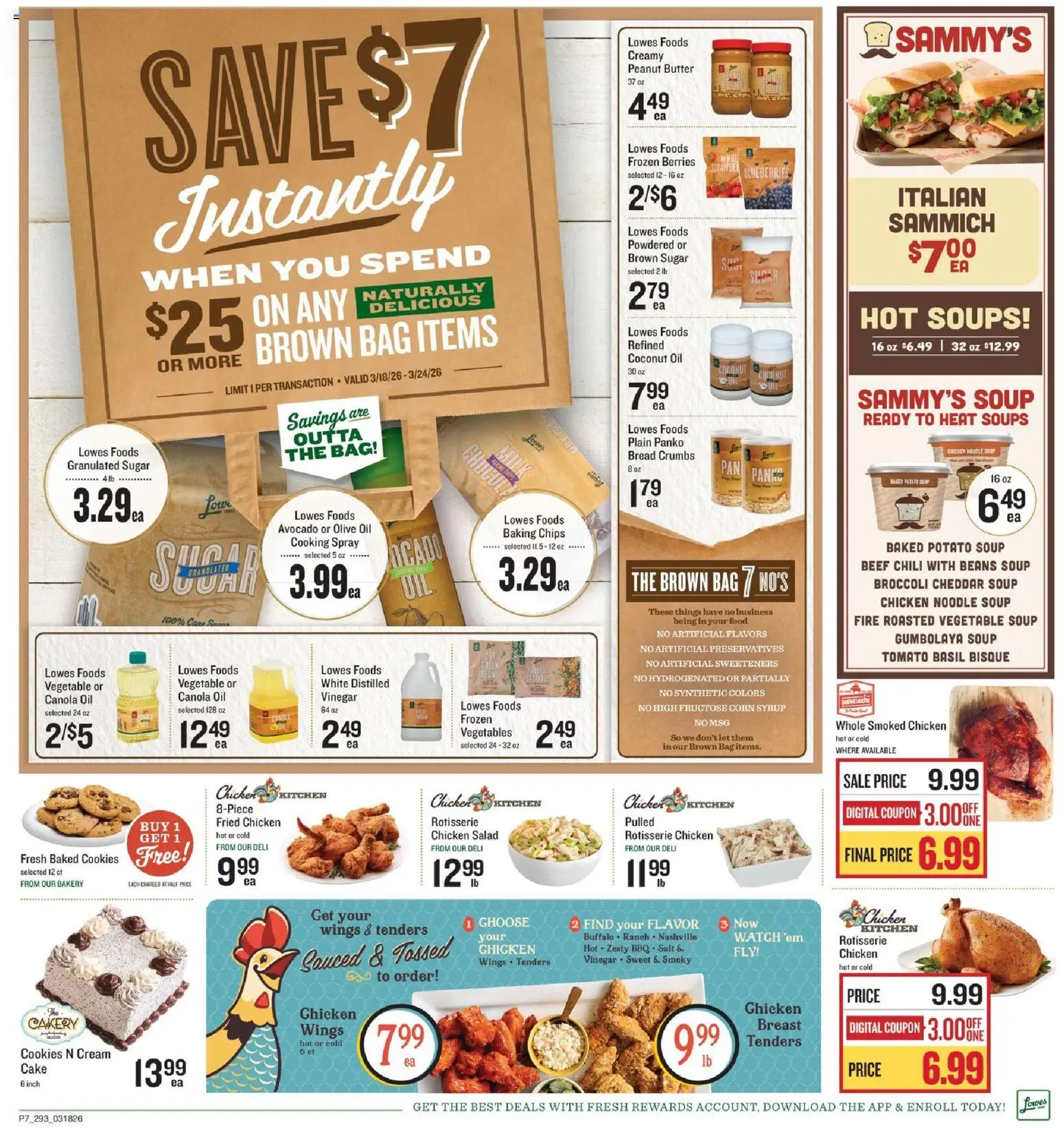 Lowes Foods Weekly Ad - SC - valid from 18.03.2026 | Page: 11 | Products: Corn, Butter, Beef, Cookies