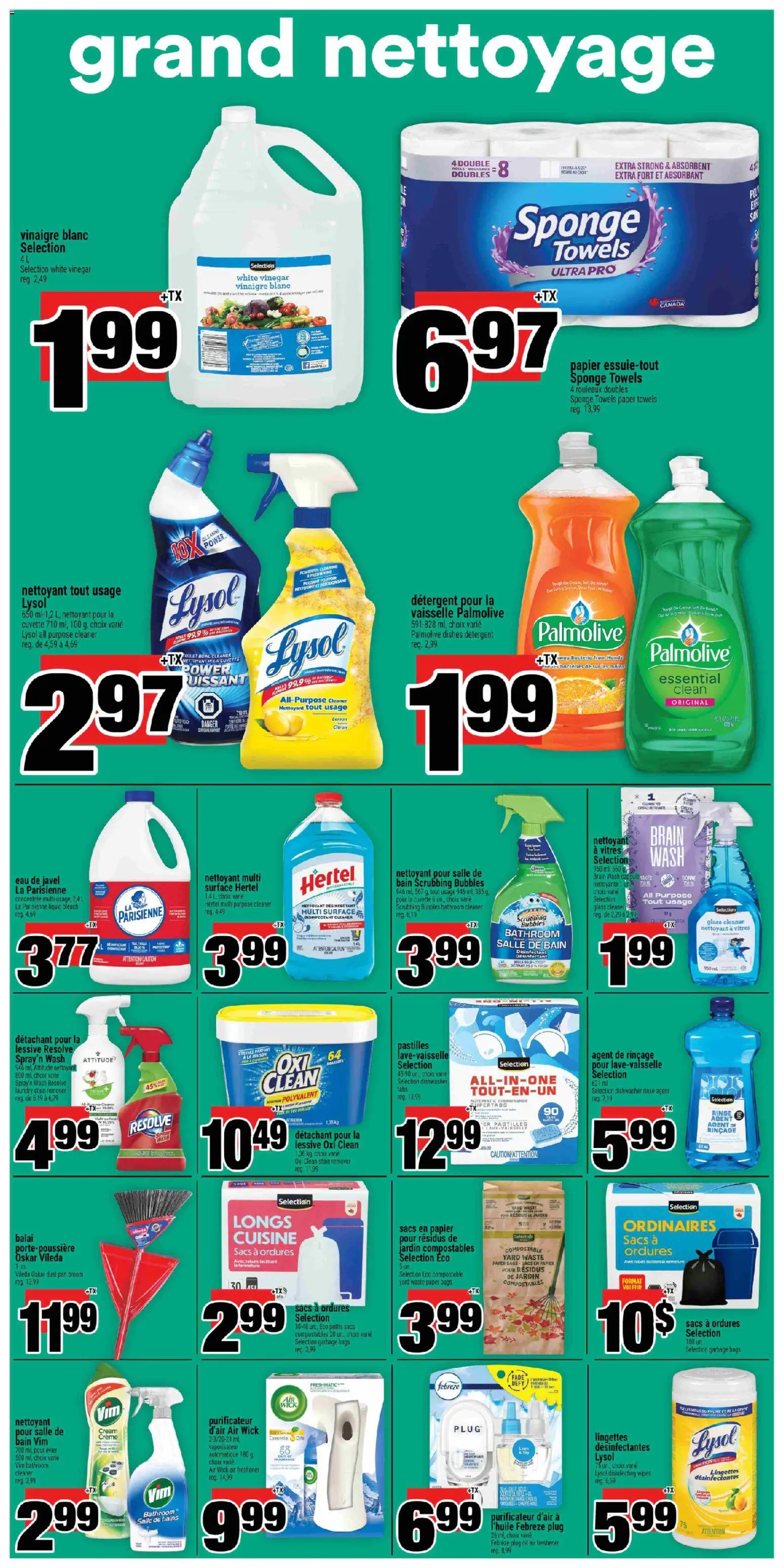 Super C flyer valid from 16.04.2026 | Page: 9 | Products: Dishwasher, Sponge, Stain remover, Detergent