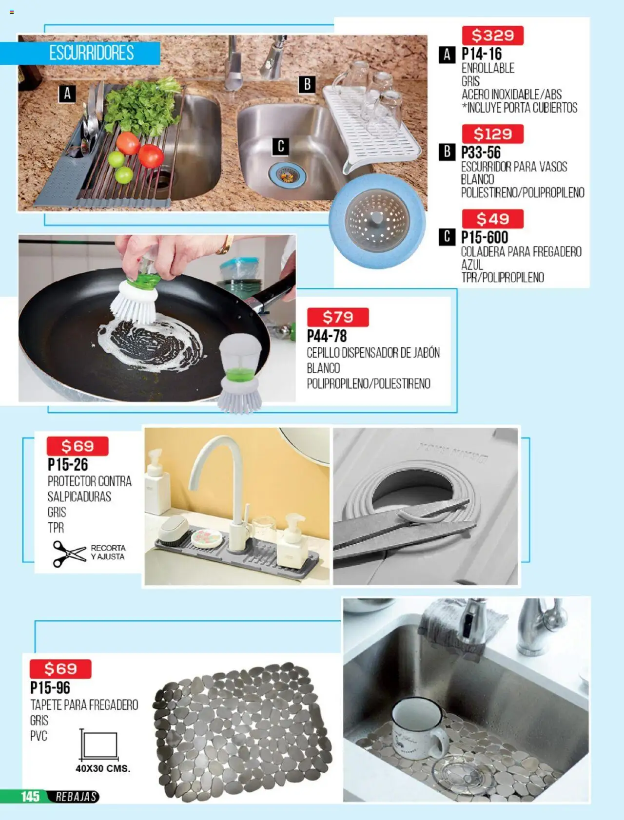 Nuevas ofertas de Cklass válidas en toda la República Mexicana desde el 23.06.2025. ¡Encuentra las mejores ofertas en Cklass catálogo Rebajas Sobre Calzado! | Página: 531 | Productos: Escurridor, Vasos, Tapete, Jabón