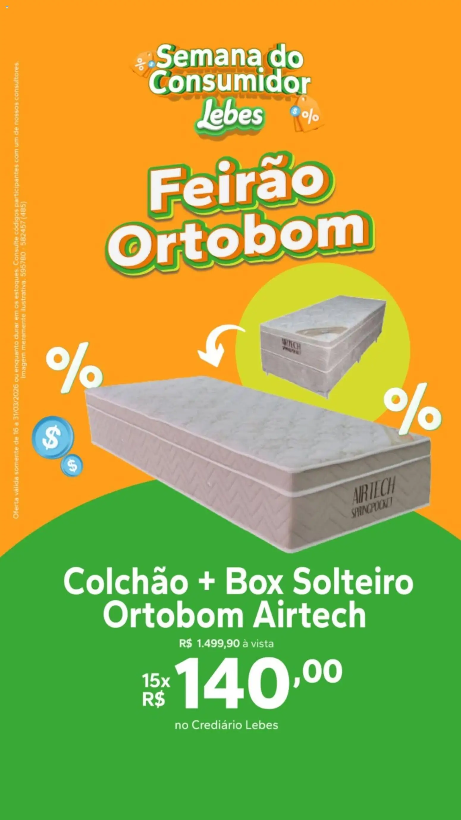 Lebes Folheto - válido de 16.03.2026 | Página: 1 | Produtos: Colchão